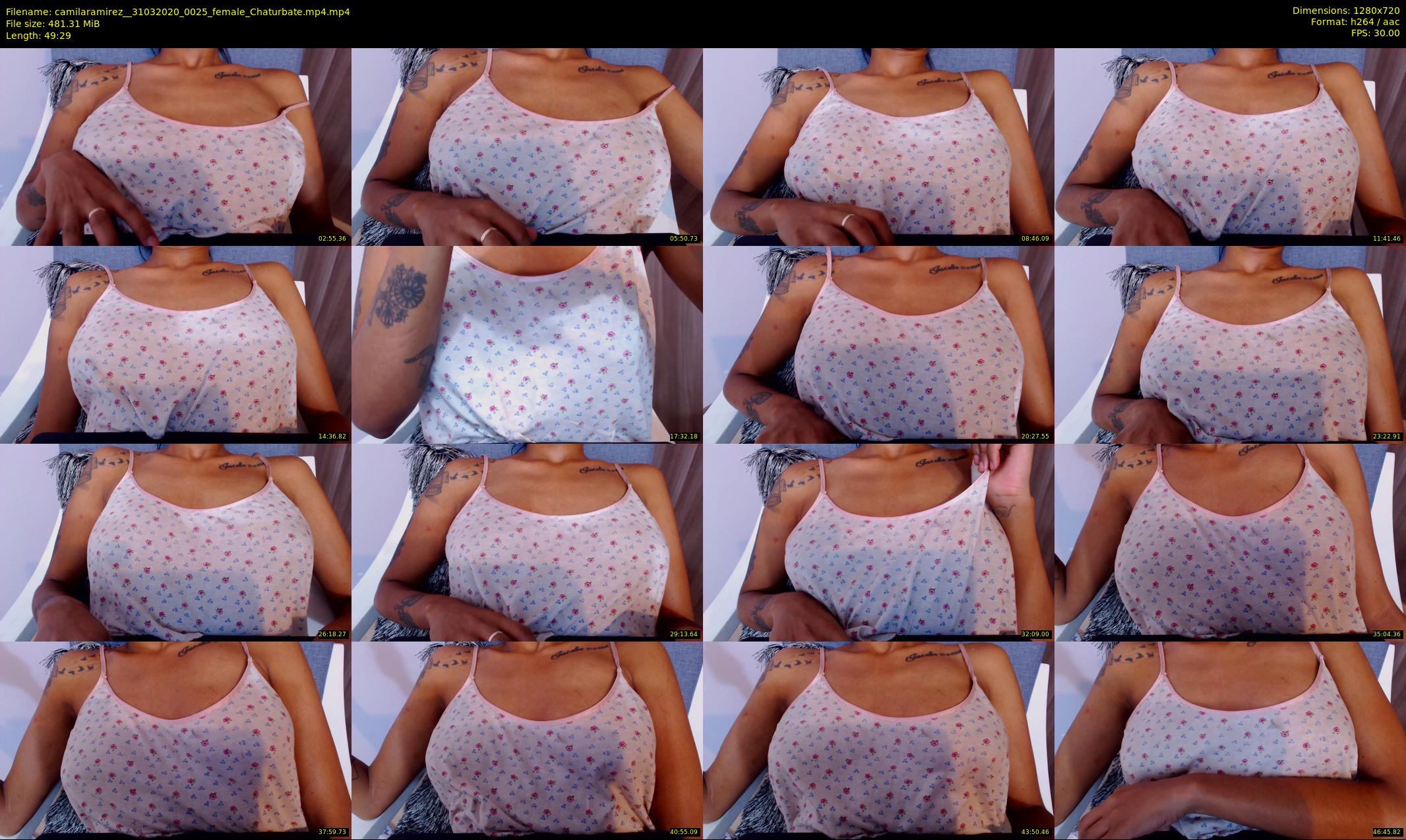 camilaramirez_ — 50 minute Chaturbate female cam show recording, 720p, Mar 31, 2020