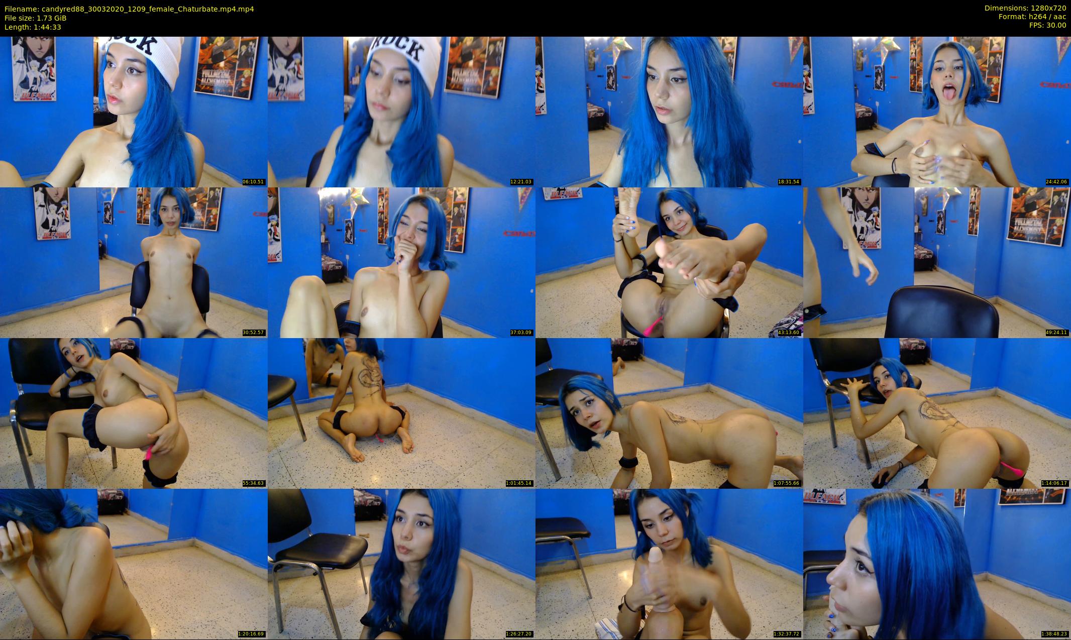 candyred88 — 105 minute Chaturbate female cam show recording, 720p, Mar 30, 2020