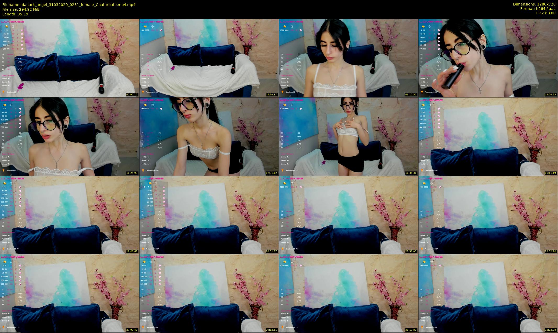 daaark_angel — 36 minute Chaturbate female cam show recording, 720p, Mar 31, 2020