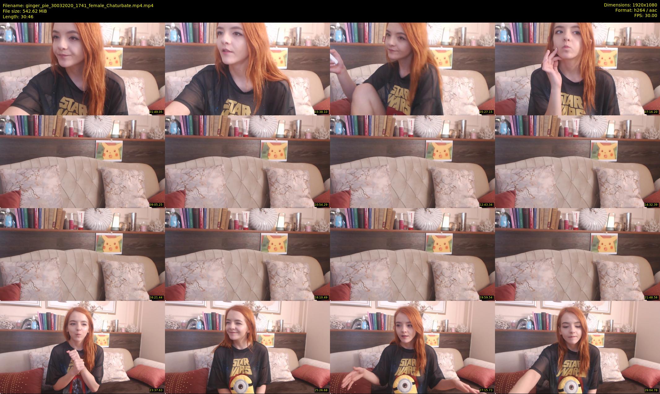 ginger_pie — 31 minute Chaturbate female cam show recording, 1080p, Mar 30, 2020