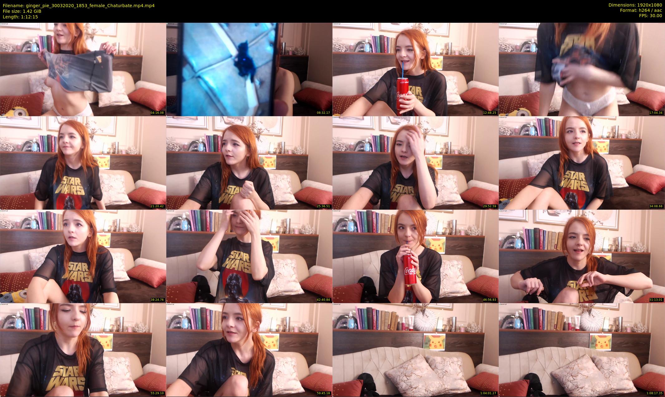 ginger_pie — 73 minute Chaturbate female cam show recording, 1080p, Mar 30, 2020