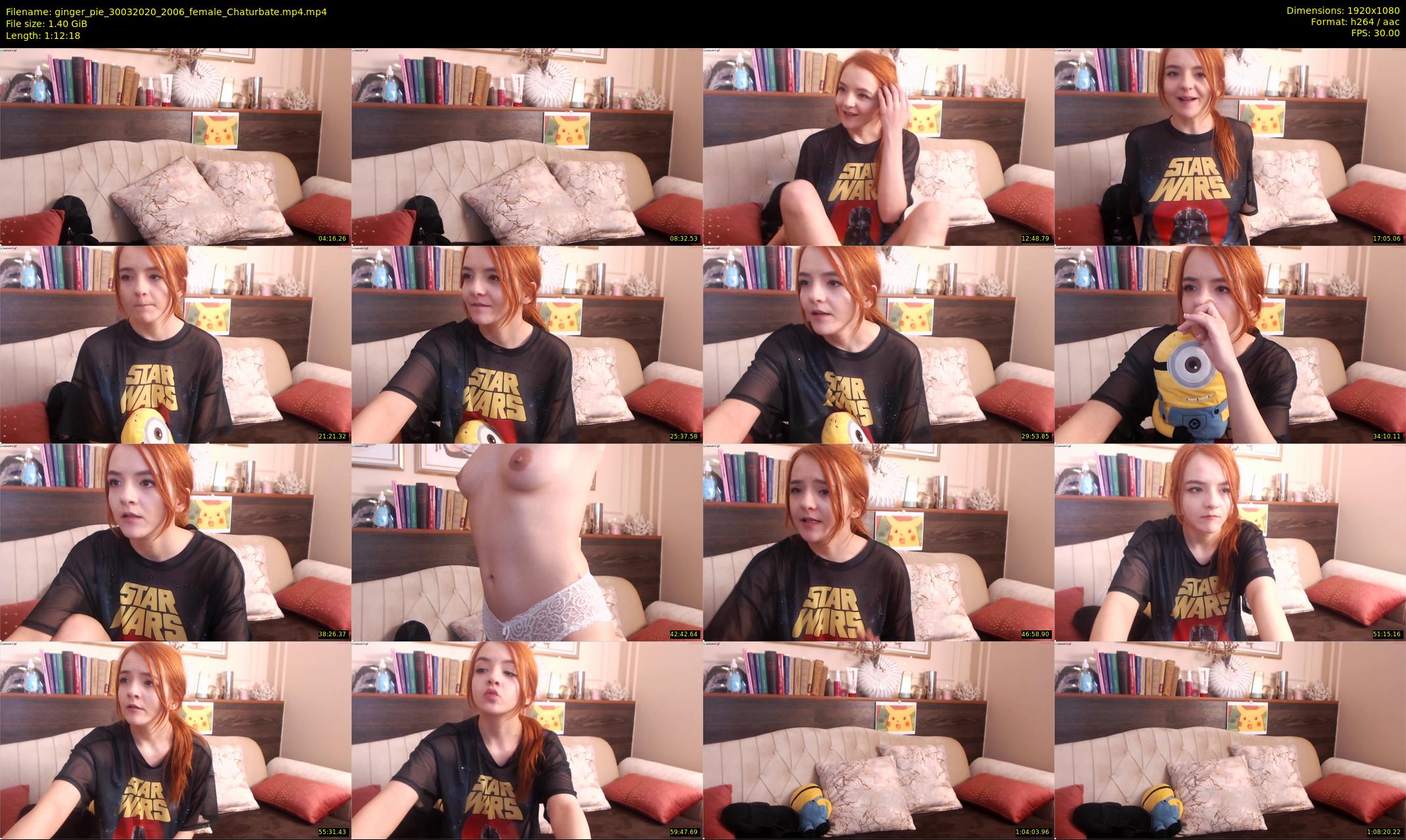 ginger_pie — 73 minute Chaturbate female cam show recording, 1080p, Mar 30, 2020