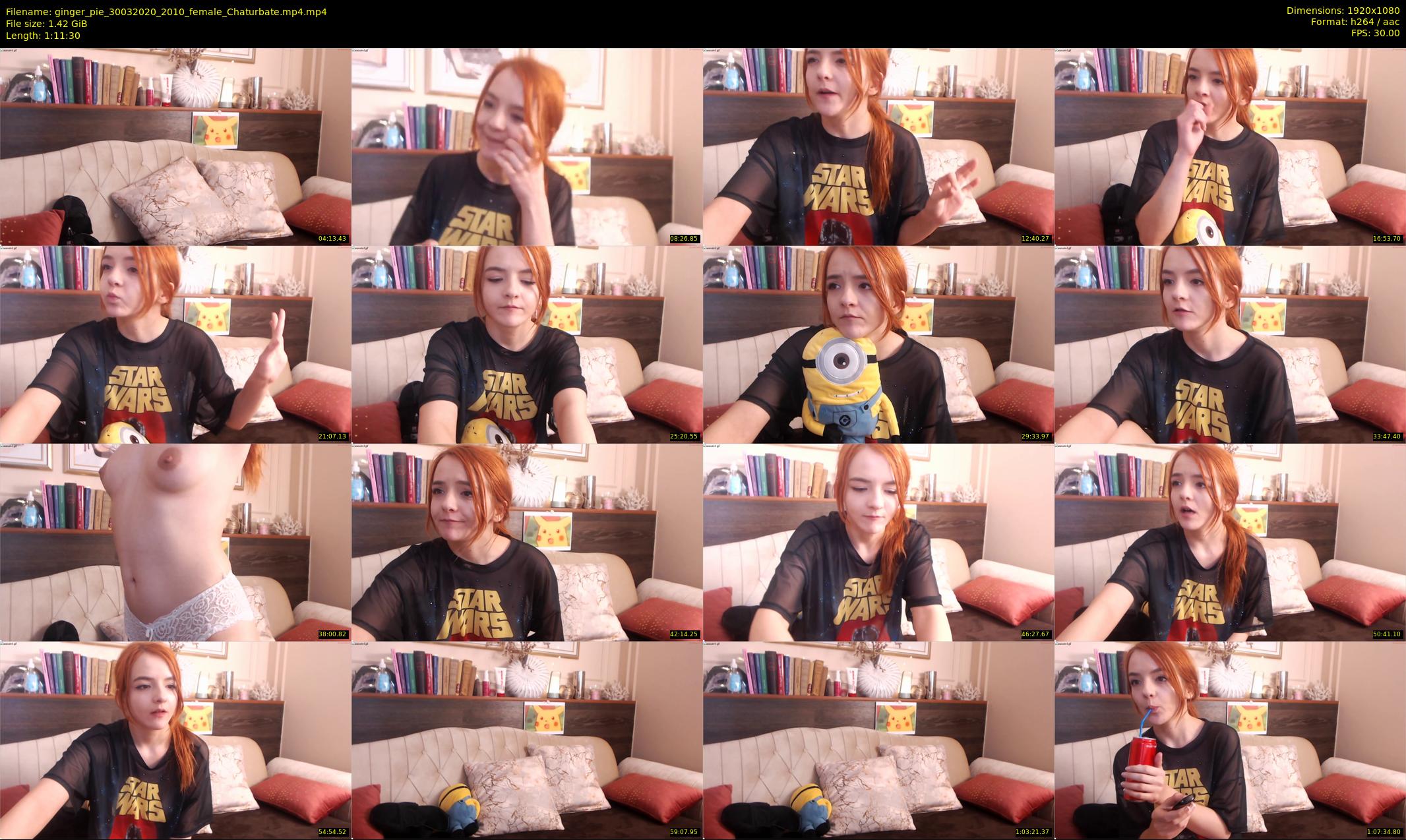 ginger_pie — 72 minute Chaturbate female cam show recording, 1080p, Mar 30, 2020
