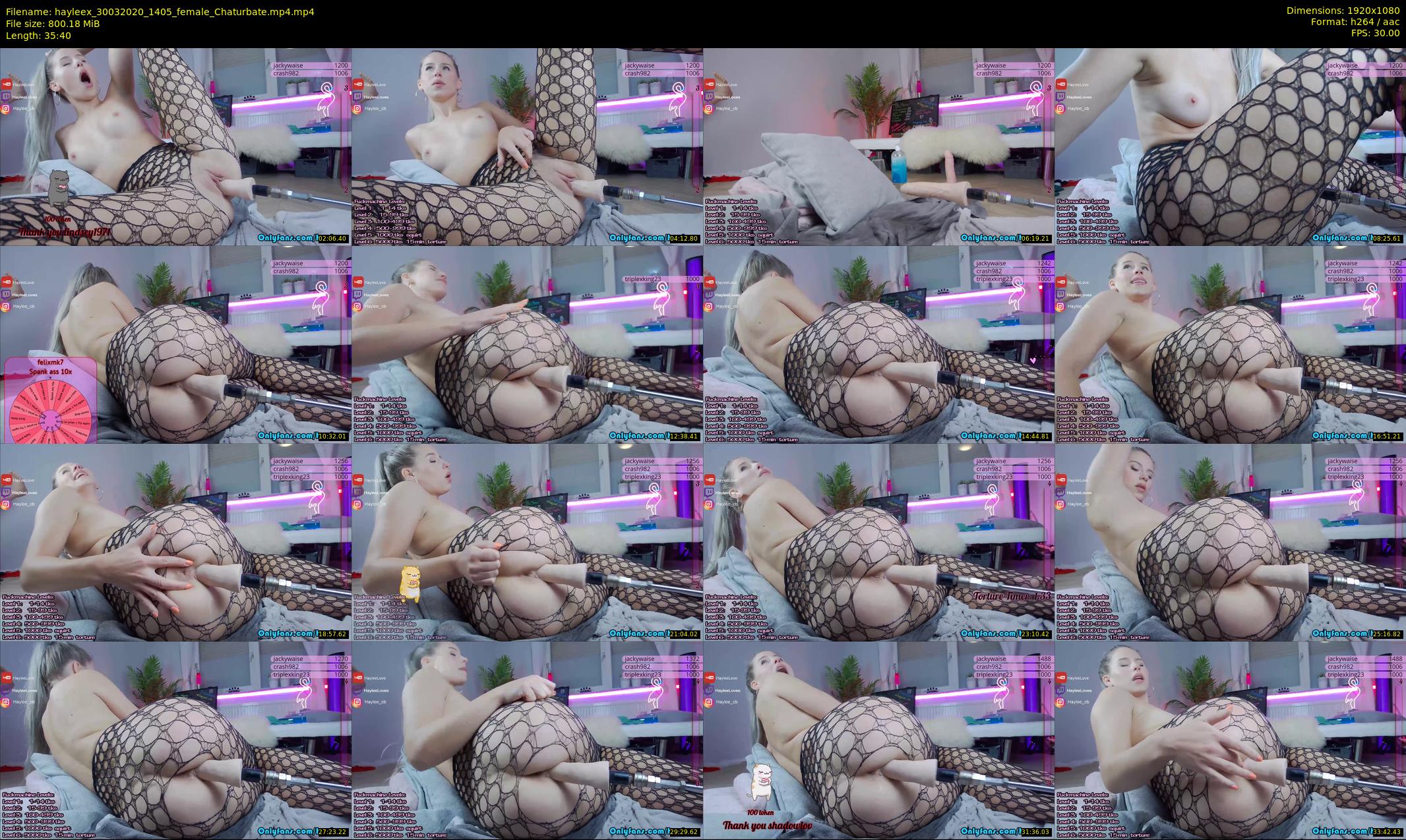 hayleex — 36 minute Chaturbate female cam show recording, 1080p, Mar 30, 2020