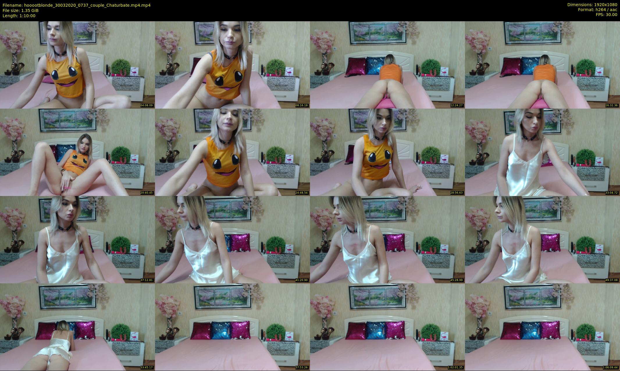 hooootblonde — 70 minute Chaturbate female cam show recording, 1080p, Mar 30, 2020