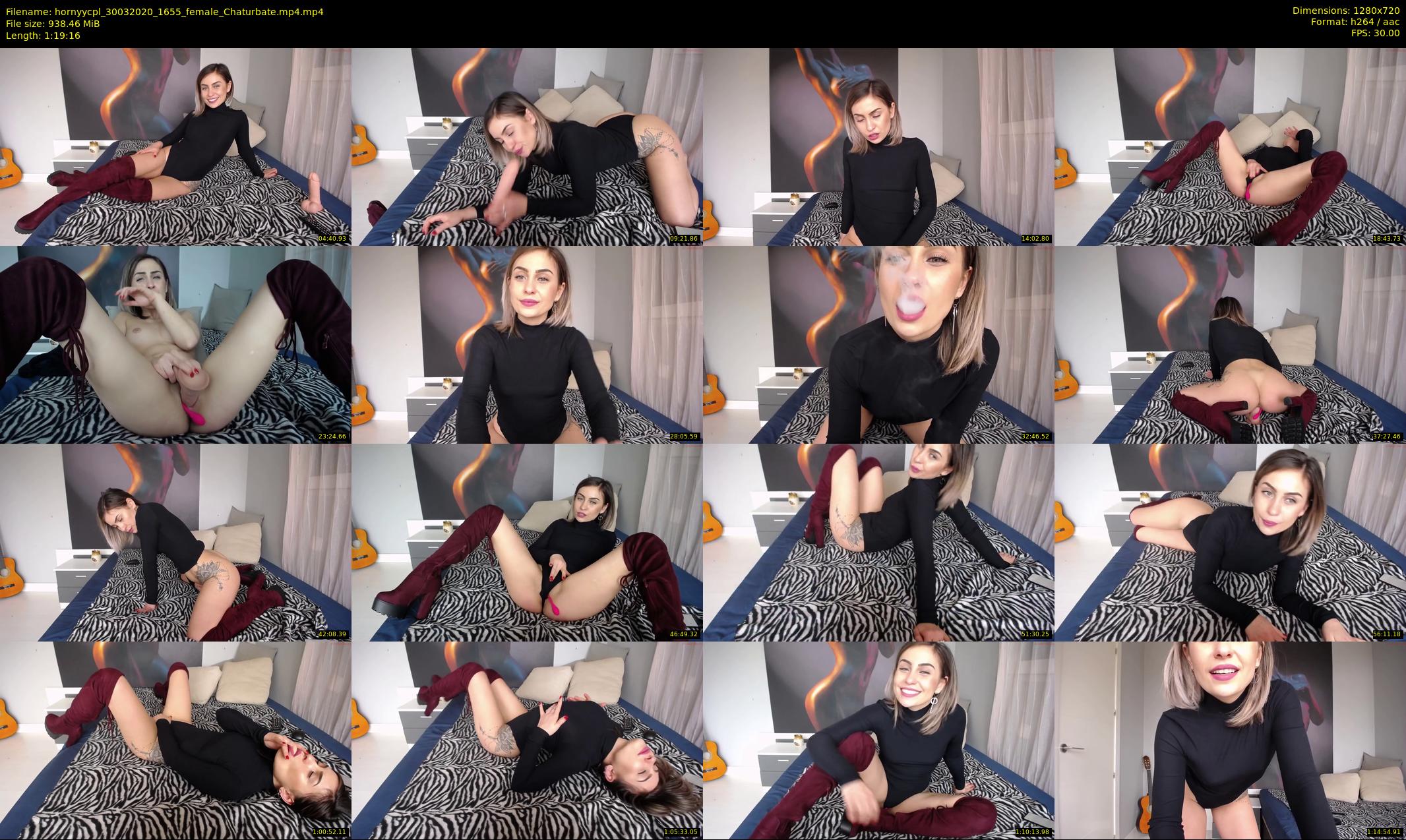 hornyycpl — 80 minute Chaturbate couple cam show recording, 720p, Mar 30, 2020