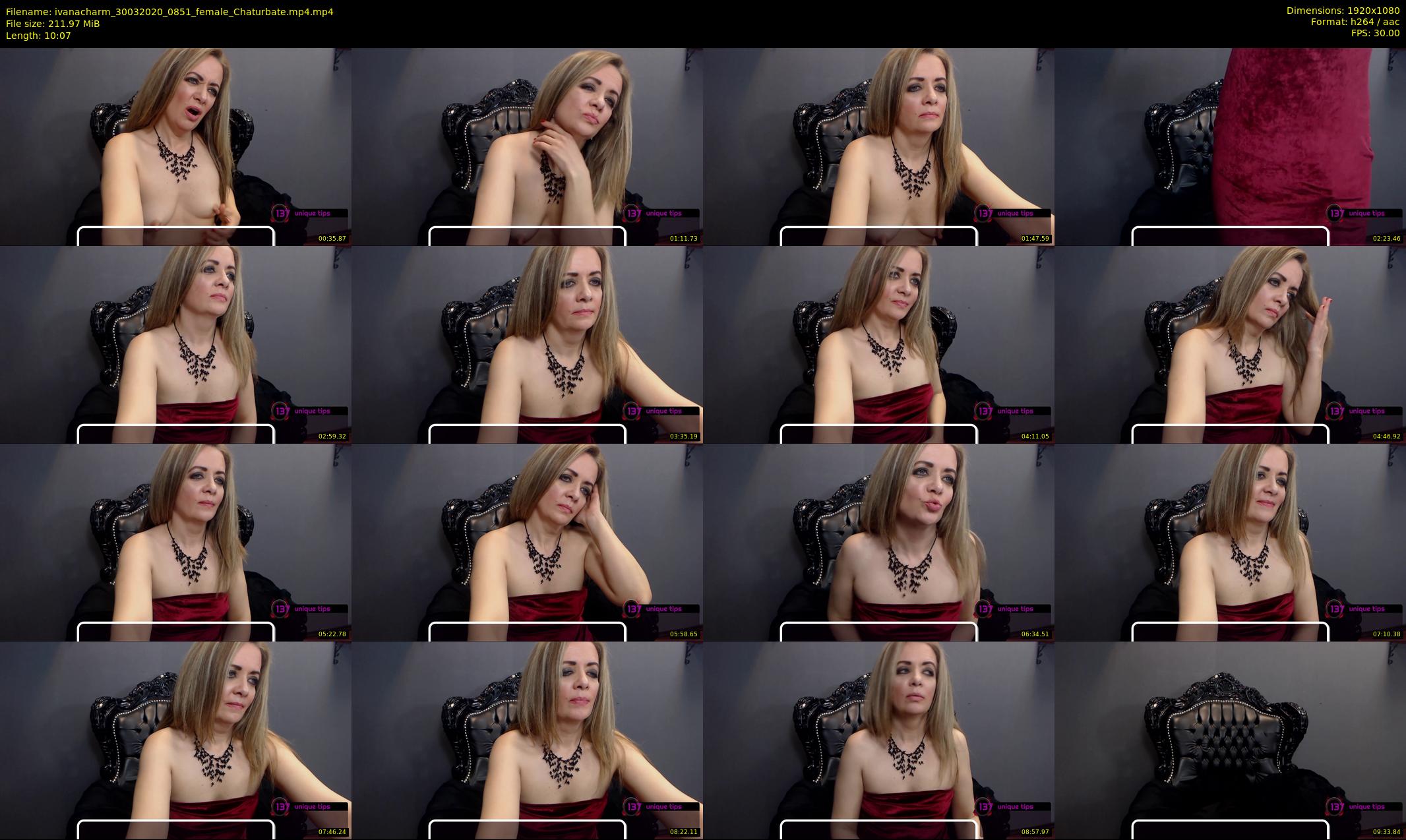 ivanacharm — 11 minute Chaturbate female cam show recording, 1080p, Mar 30, 2020
