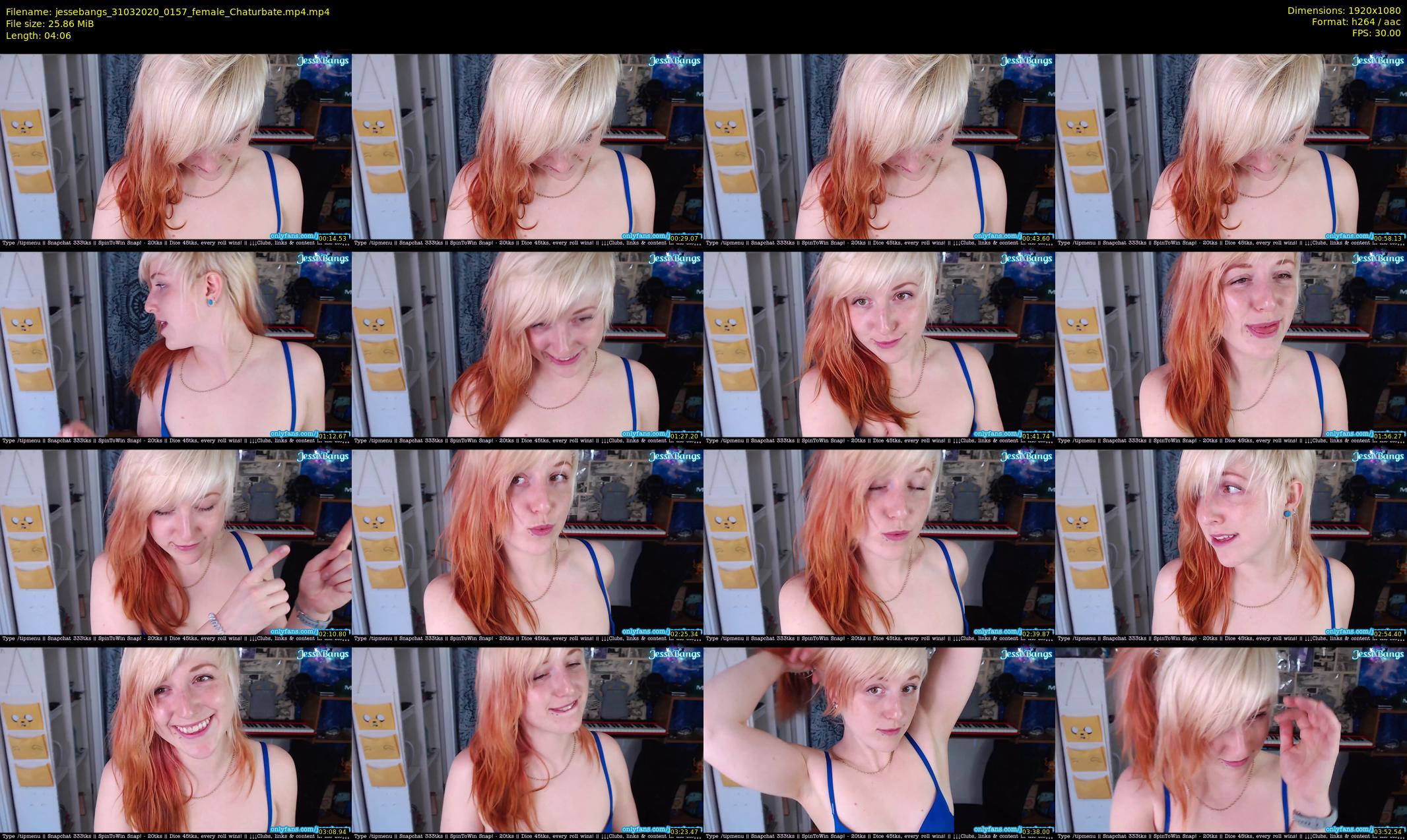 jessebangs — 5 minute Chaturbate female cam show recording, 1080p, Mar 31, 2020