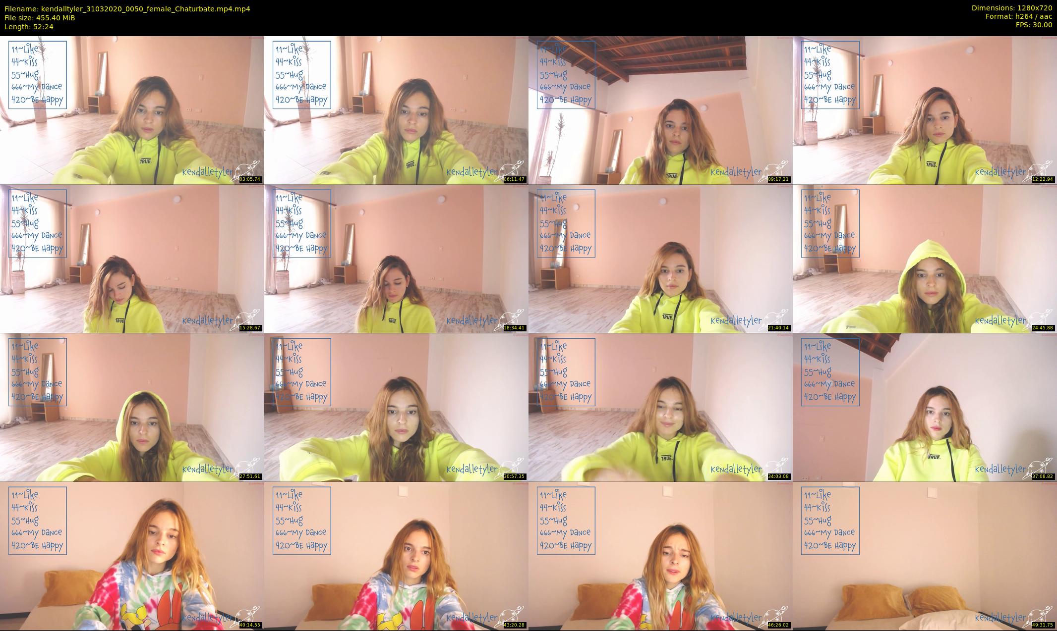 kendalltyler — 53 minute Chaturbate female cam show recording, 720p, Mar 31, 2020