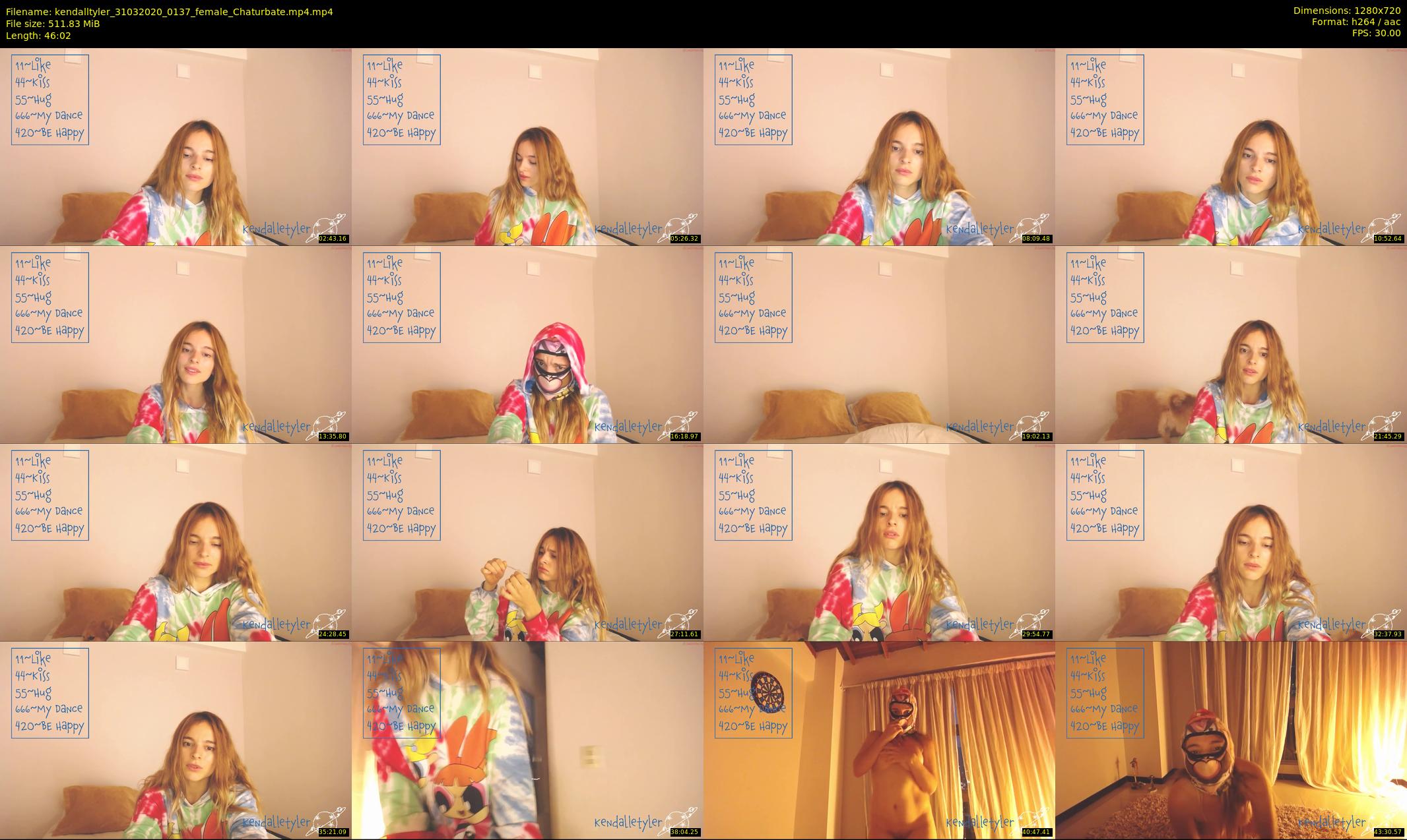 kendalltyler — 47 minute Chaturbate female cam show recording, 720p, Mar 31, 2020