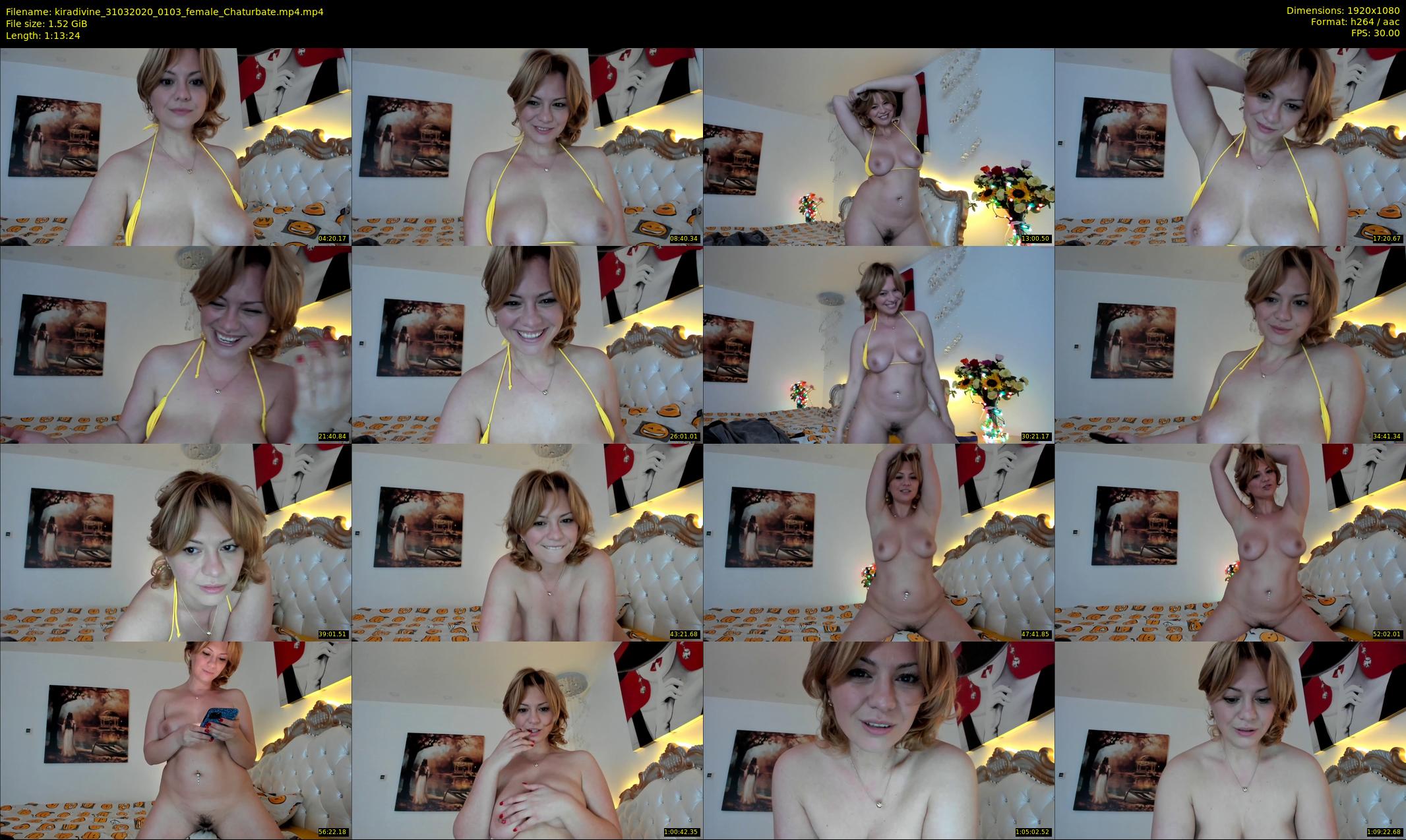 kiradivine — 74 minute Chaturbate female cam show recording, 1080p, Mar 31, 2020