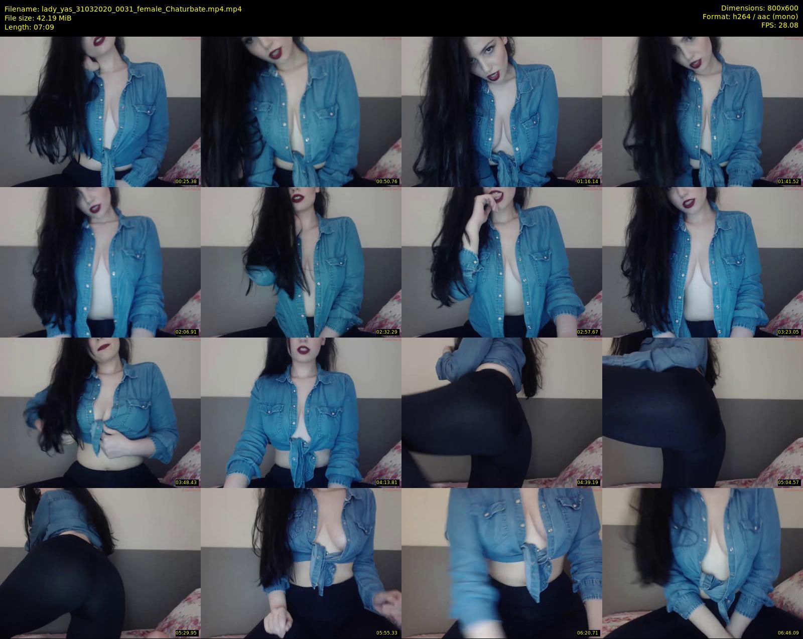 lady_yas — 8 minute Chaturbate female cam show recording, 480p, Mar 31, 2020