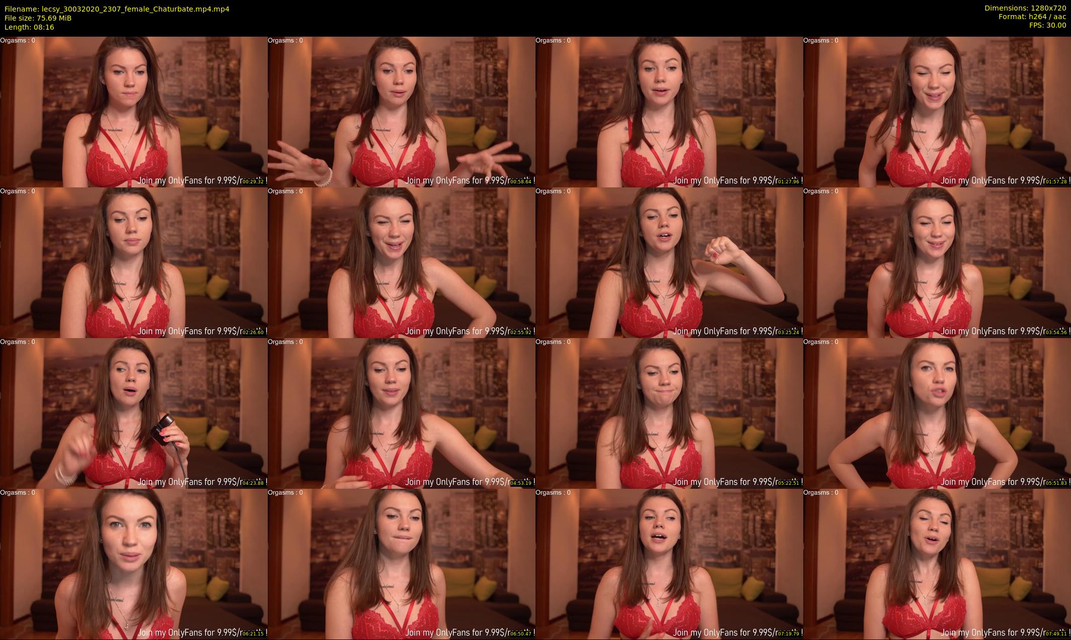 lecsy — 9 minute Chaturbate female cam show recording, 720p, Mar 30, 2020
