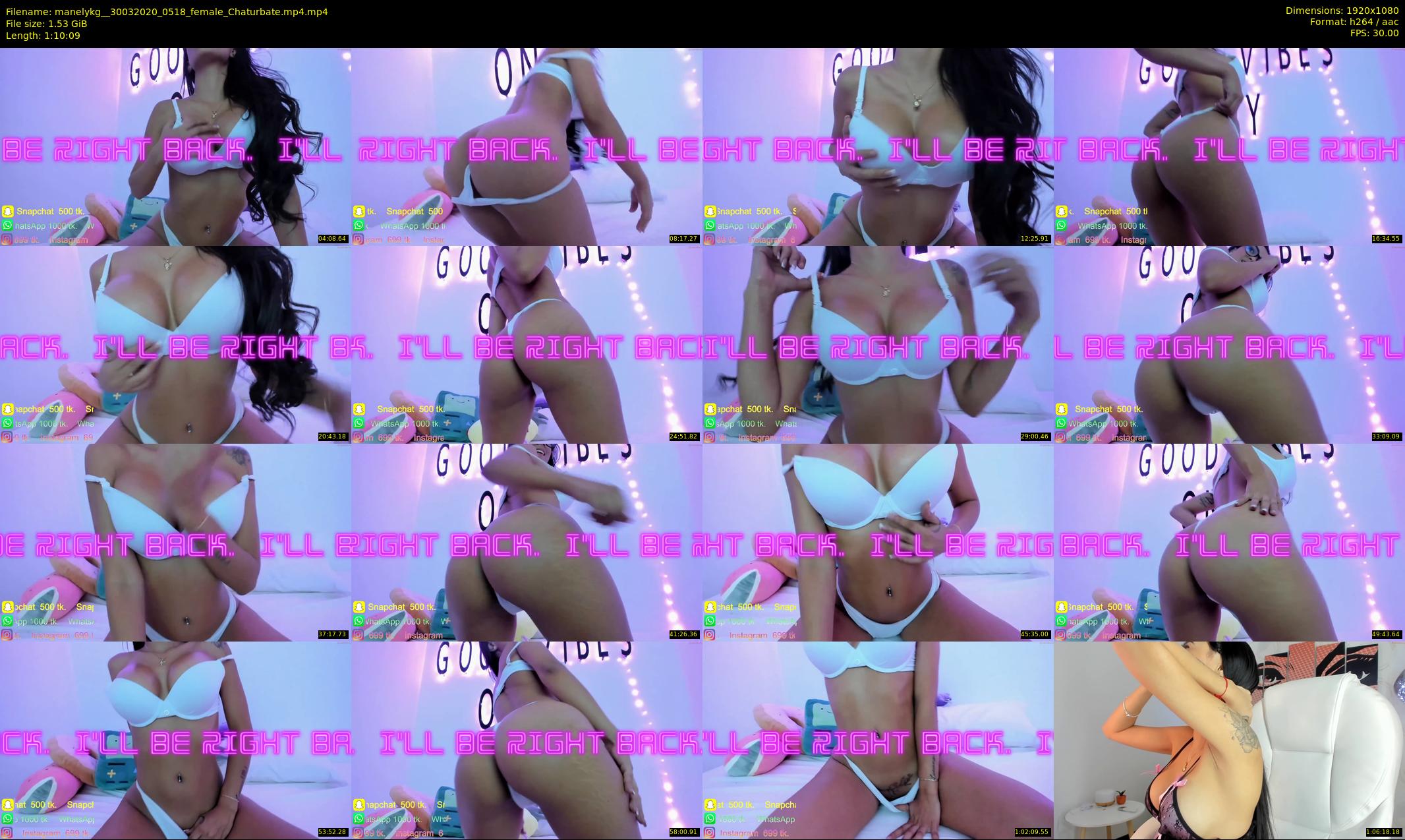 manelykg_ — 71 minute Chaturbate female cam show recording, 1080p, Mar 30, 2020