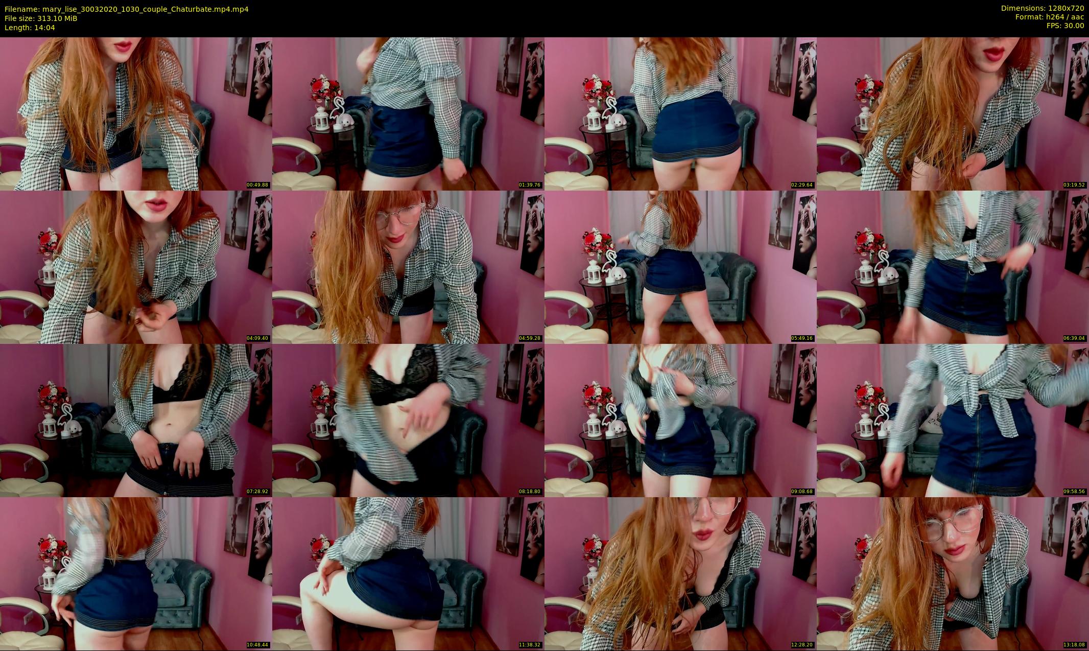 mary_lise — 15 minute Chaturbate couple cam show recording, 720p, Mar 30, 2020