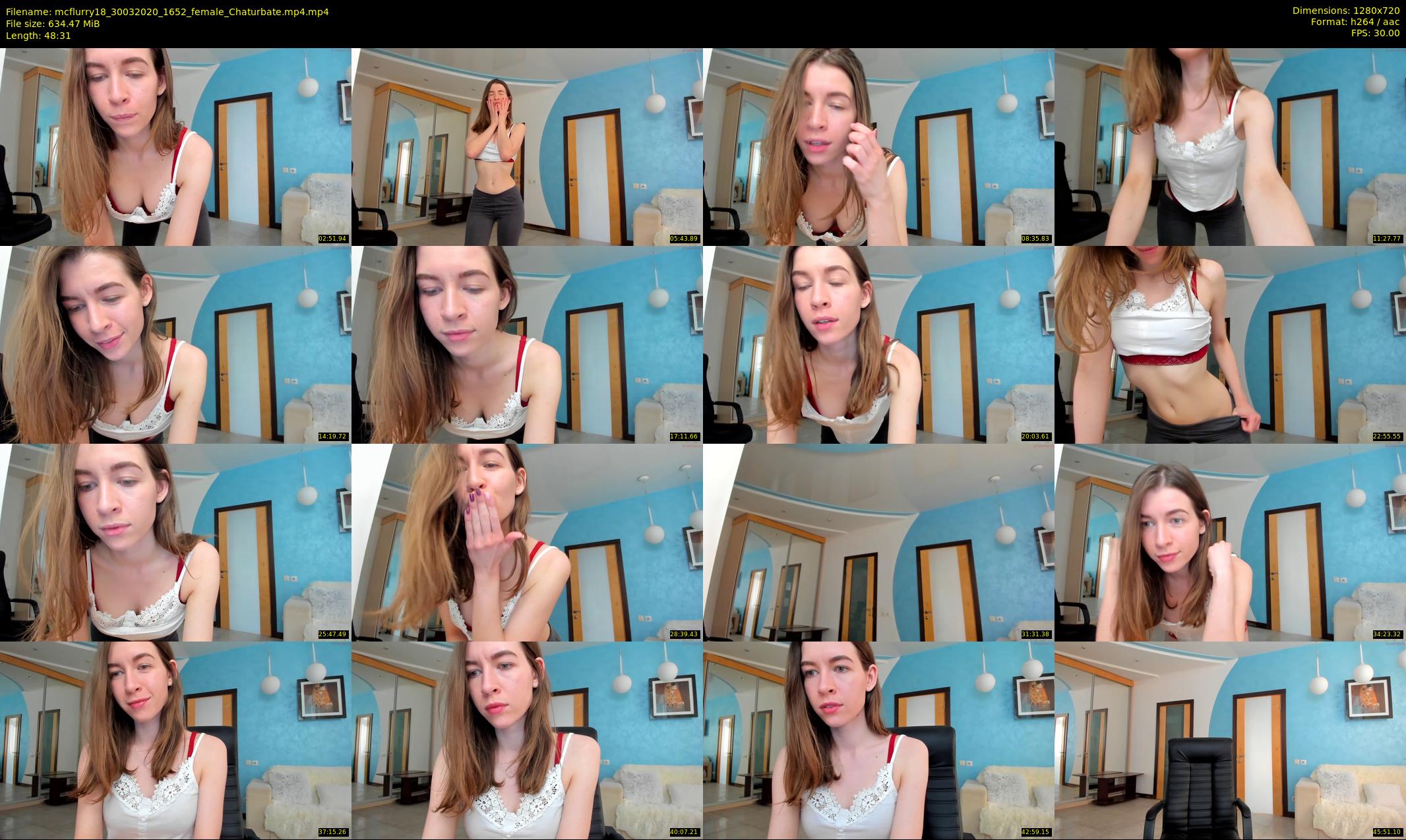 mcflurry18 — 49 minute Chaturbate female cam show recording, 720p, Mar 30, 2020