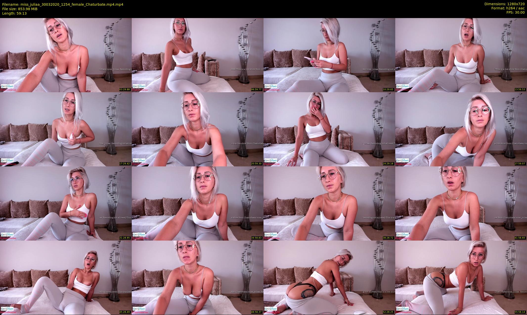 miss_juliaa — 60 minute Chaturbate female cam show recording, 720p, Mar 30, 2020