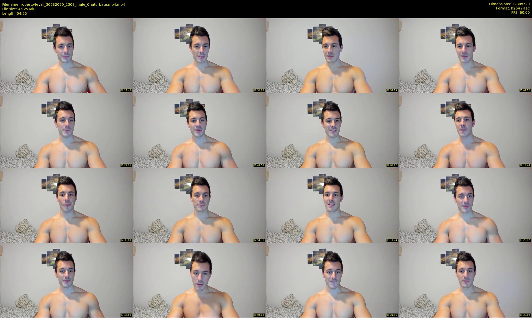 roberto4ever — 5 minute Chaturbate male cam show recording, 720p, Mar 30, 2020