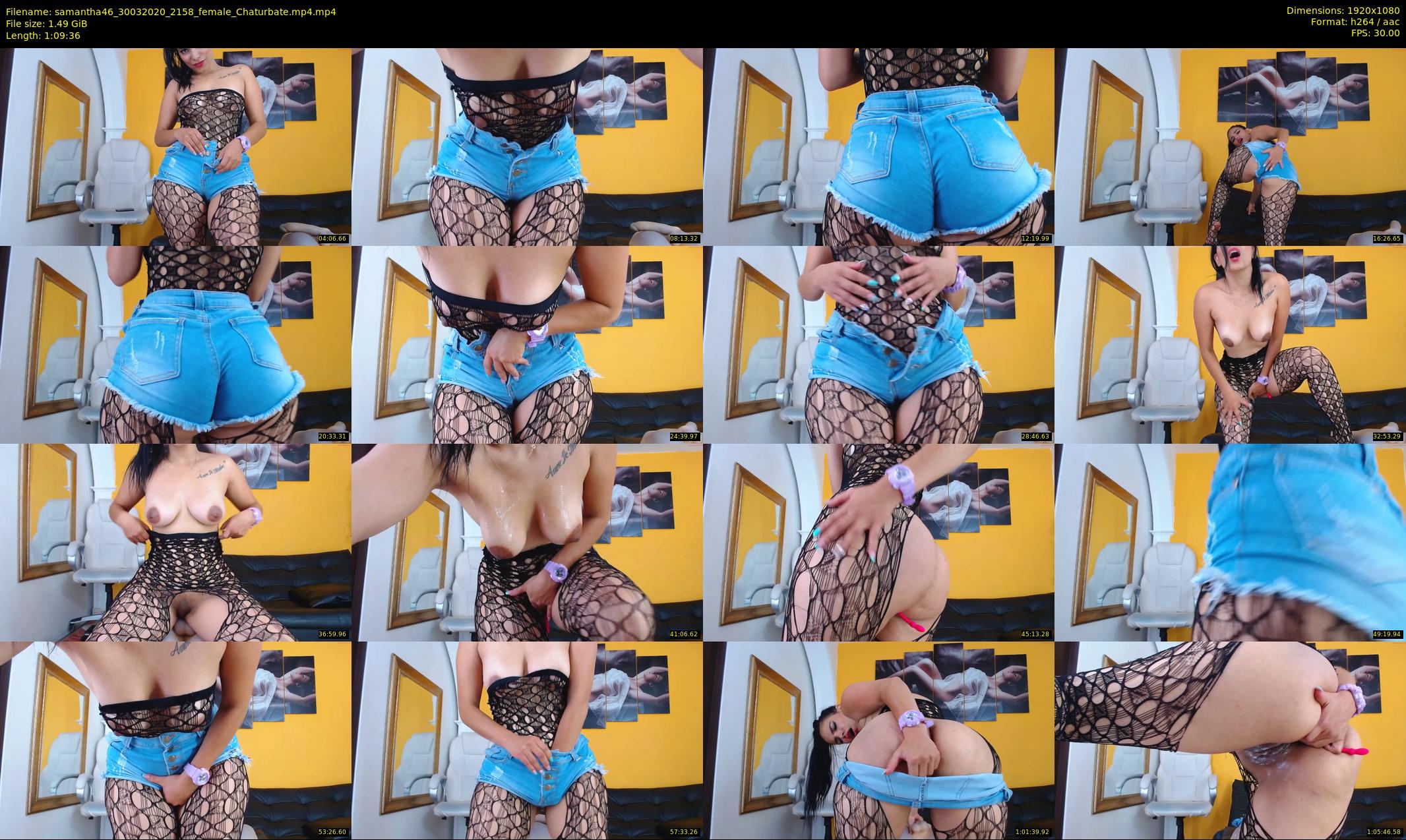 samantha46 — 70 minute Chaturbate female cam show recording, 1080p, Mar 30, 2020