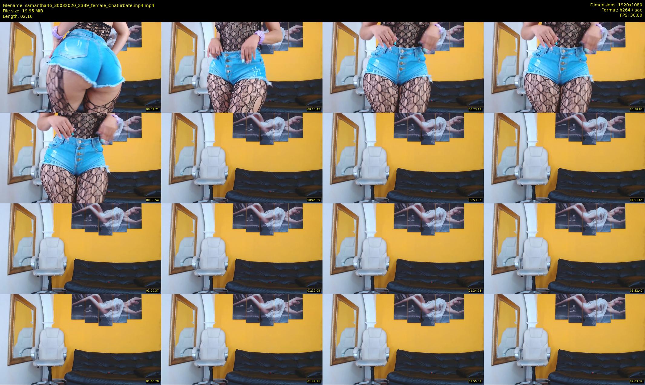 samantha46 — 3 minute Chaturbate female cam show recording, 1080p, Mar 30, 2020