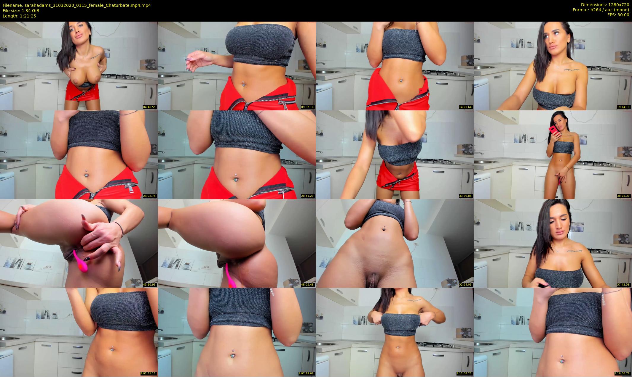 sarahadams — 82 minute Chaturbate female cam show recording, 720p, Mar 31, 2020