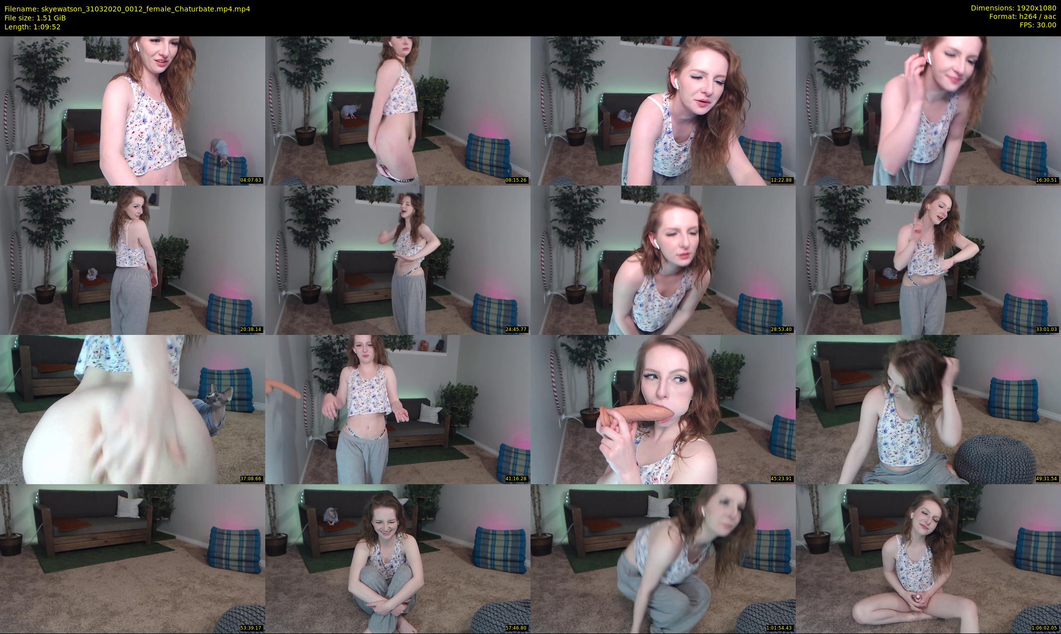 skyewatson — 70 minute Chaturbate female cam show recording, 1080p, Mar 31, 2020