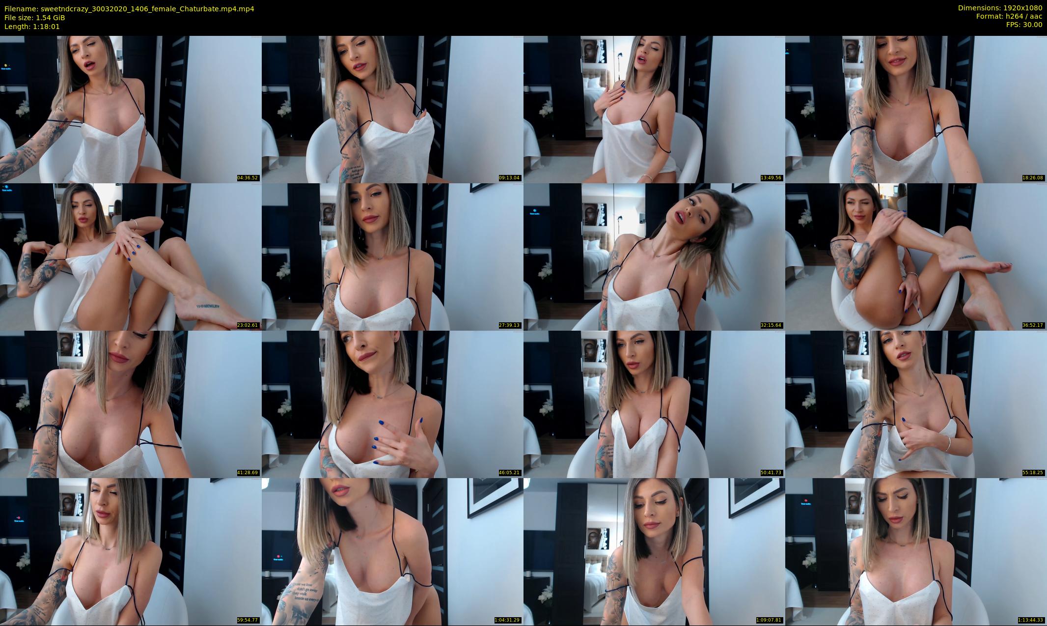 sweetndcrazy — 79 minute Chaturbate female cam show recording, 1080p, Mar 30, 2020