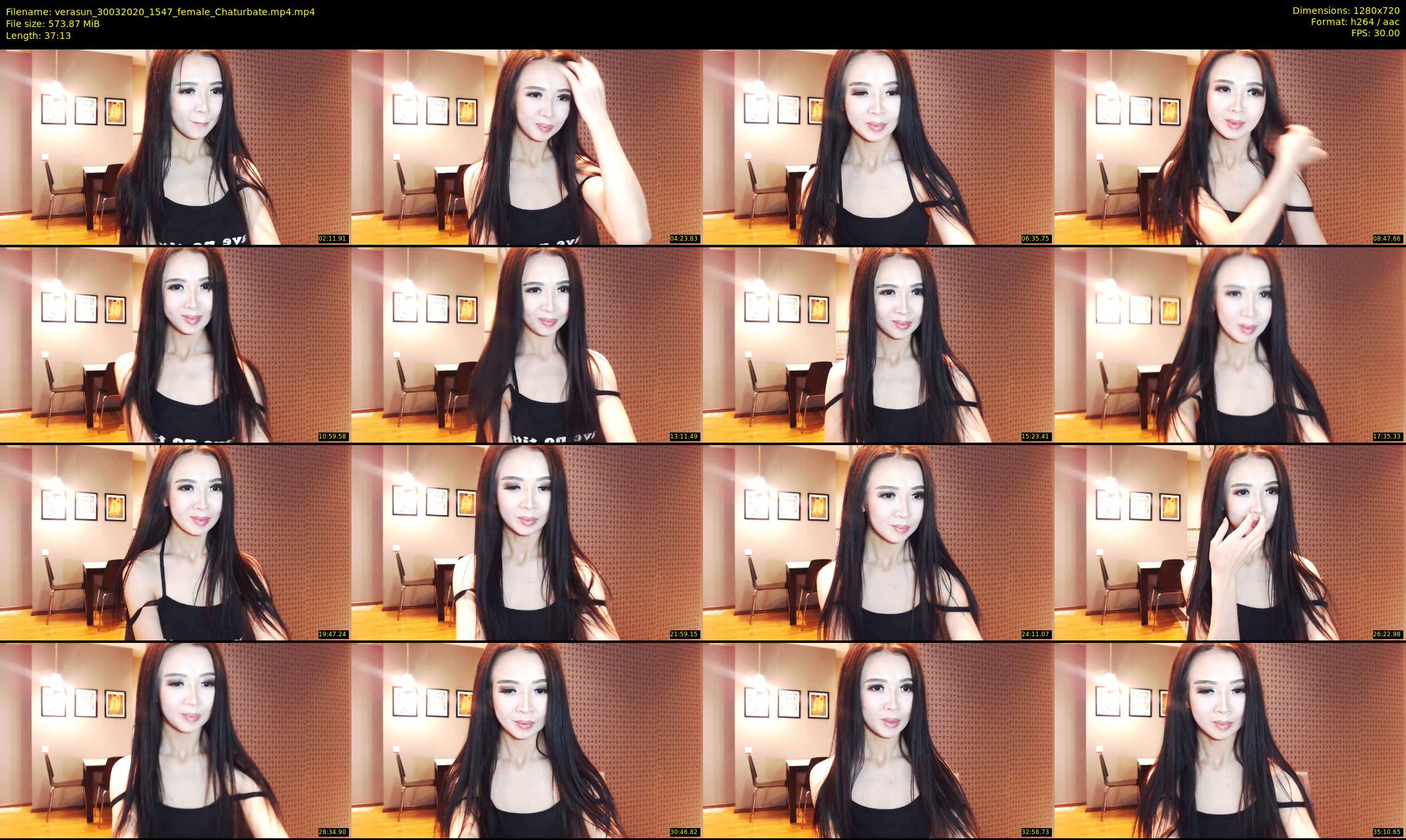 verasun — 38 minute Chaturbate female cam show recording, 720p, Mar 30, 2020