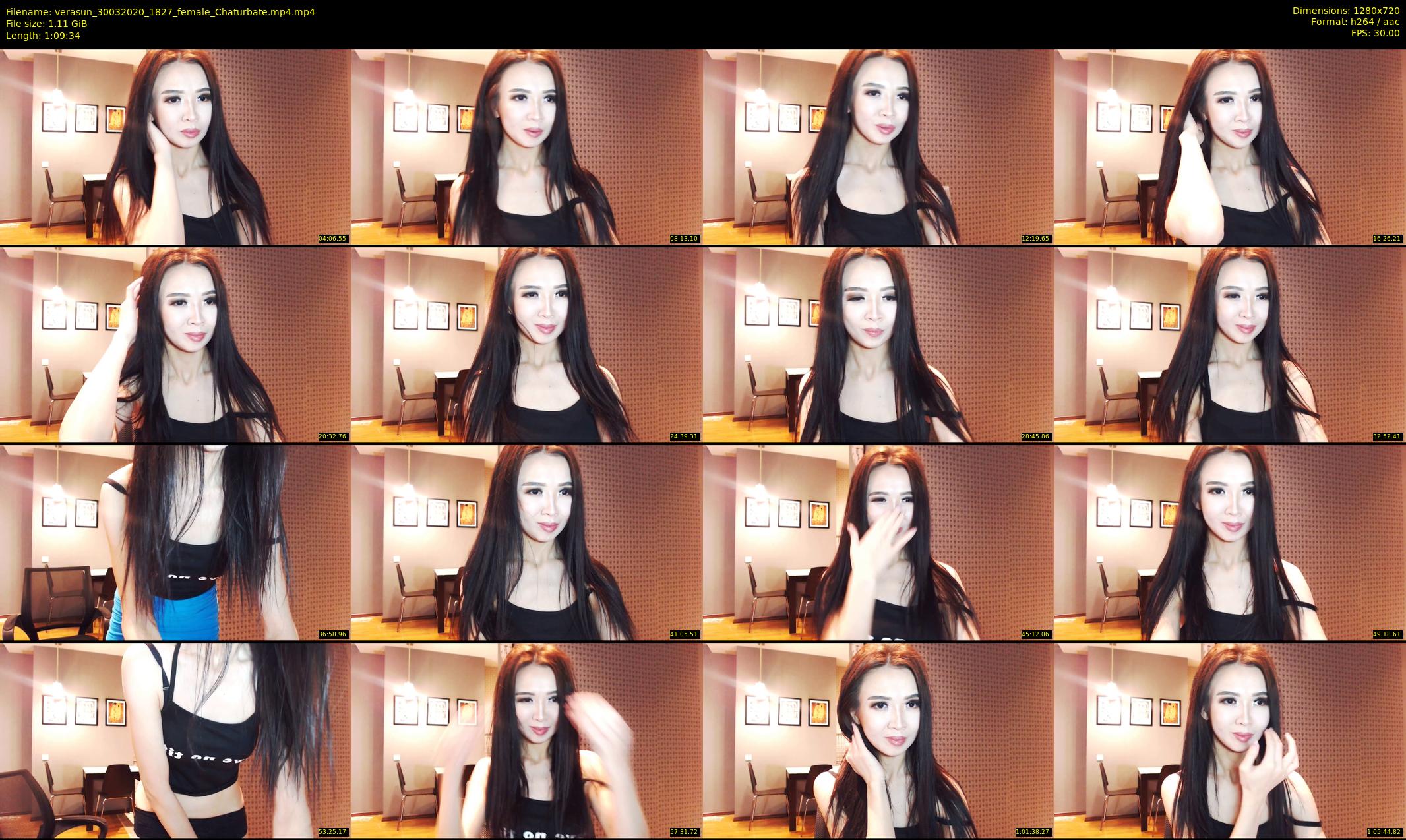 verasun — 70 minute Chaturbate female cam show recording, 720p, Mar 30, 2020