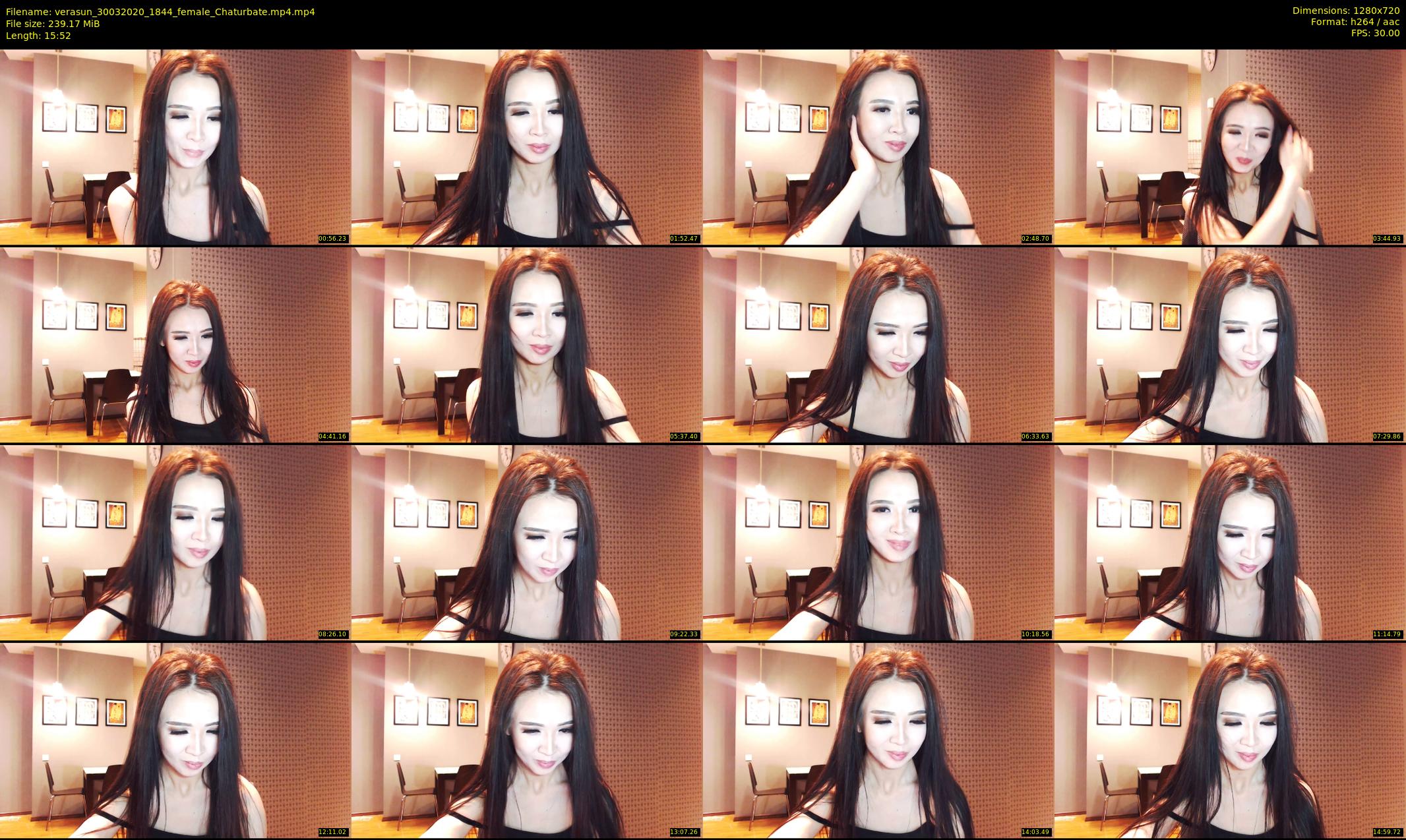 verasun — 16 minute Chaturbate female cam show recording, 720p, Mar 30, 2020