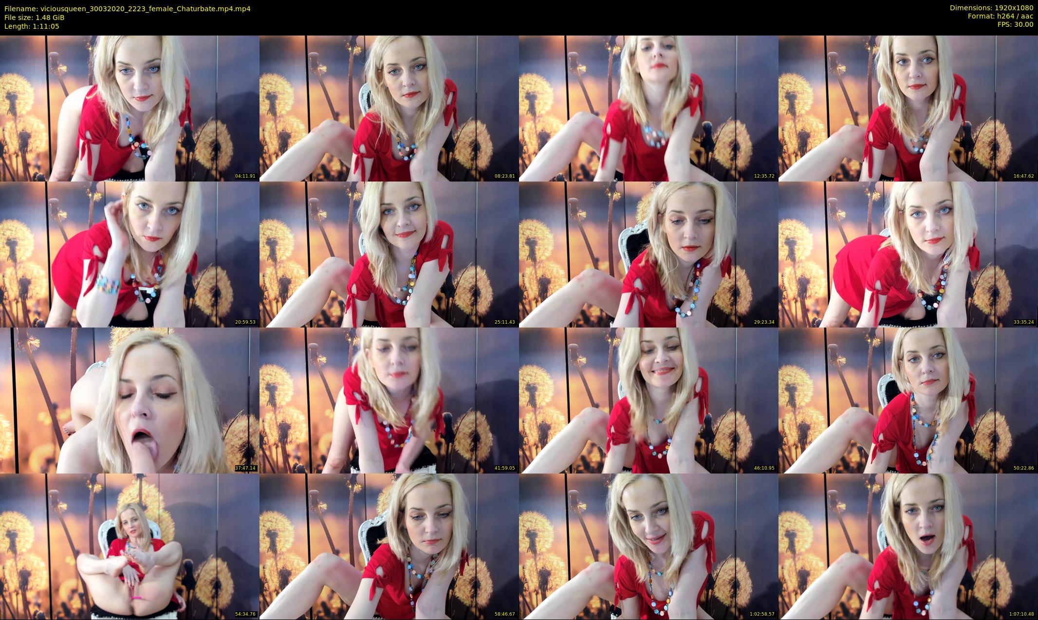 viciousqueen — 72 minute Chaturbate female cam show recording, 1080p, Mar 30, 2020