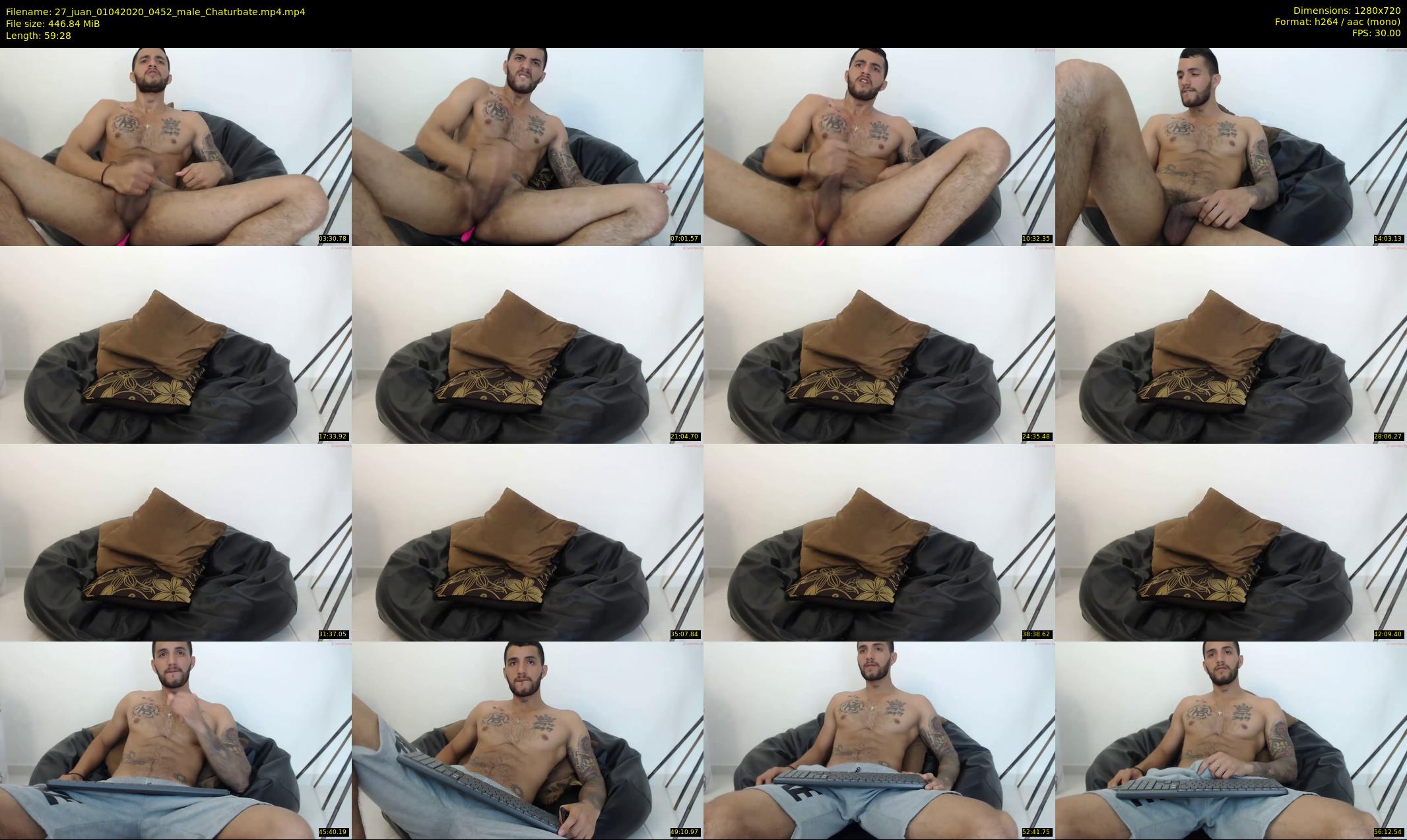 27_juan — 60 minute Chaturbate male cam show recording, 720p, Apr 1, 2020