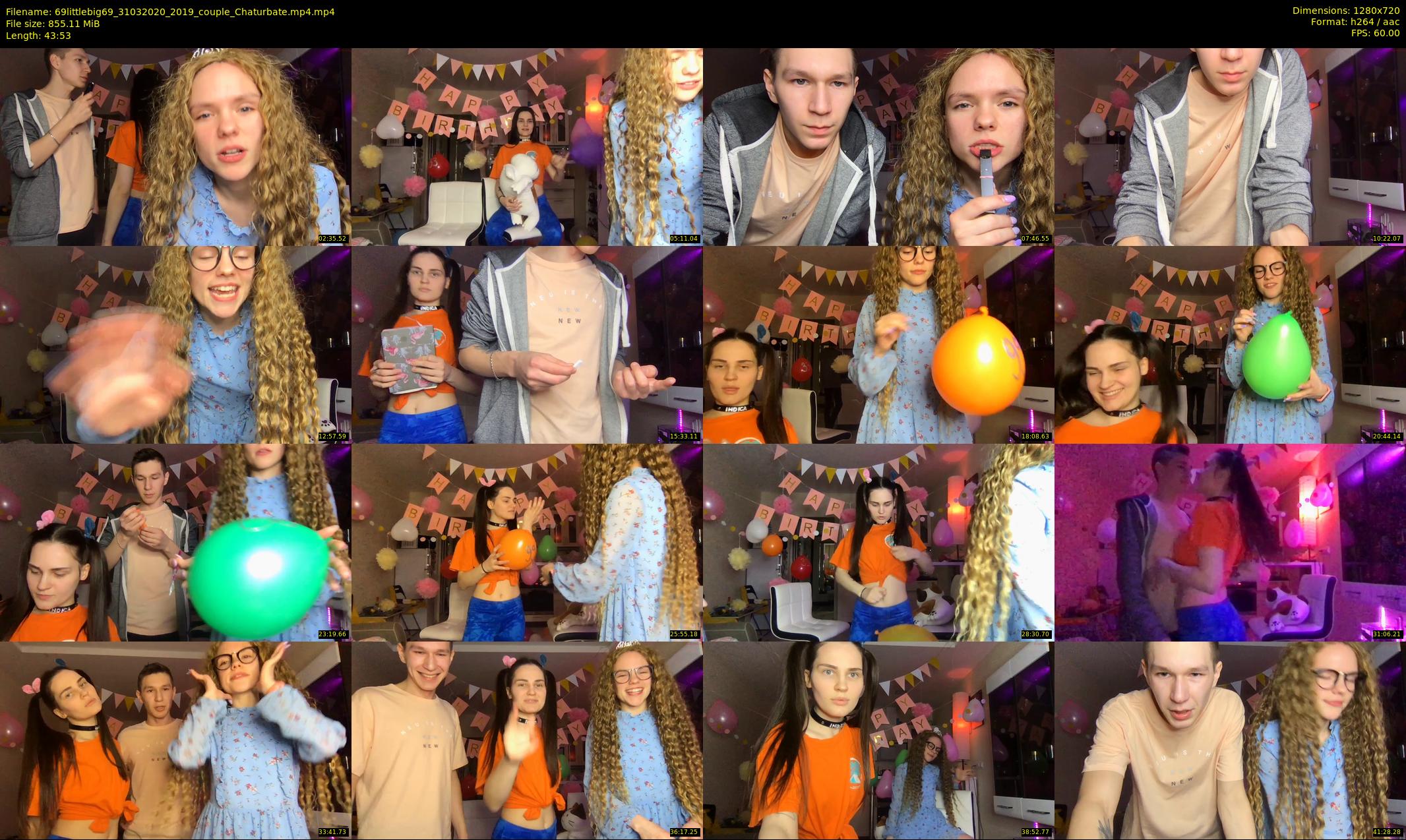 69littlebig69 — 44 minute Chaturbate couple cam show recording, 720p, Mar 31, 2020