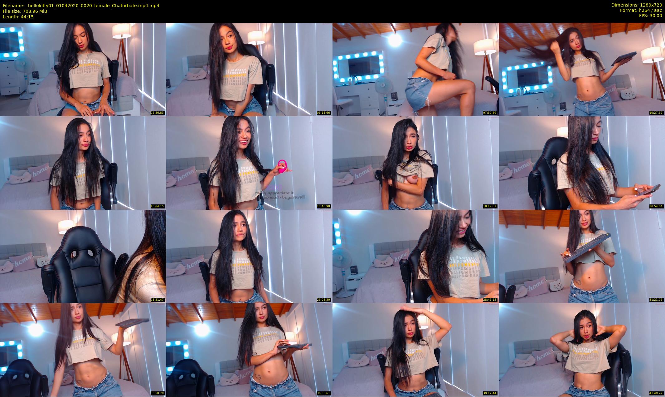 _hellokitty01 — 45 minute Chaturbate female cam show recording, 720p, Apr 1, 2020