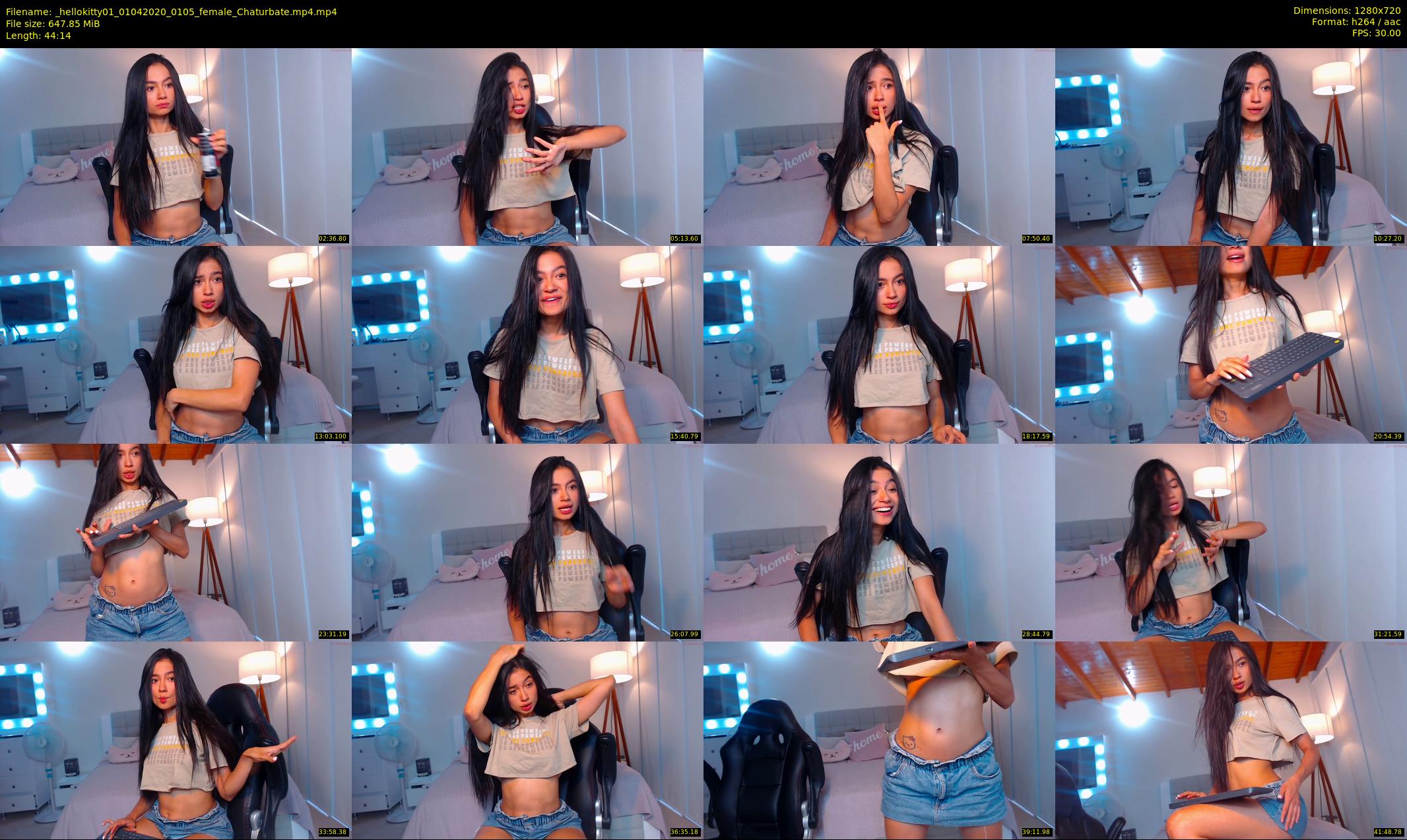 _hellokitty01 — 45 minute Chaturbate female cam show recording, 720p, Apr 1, 2020