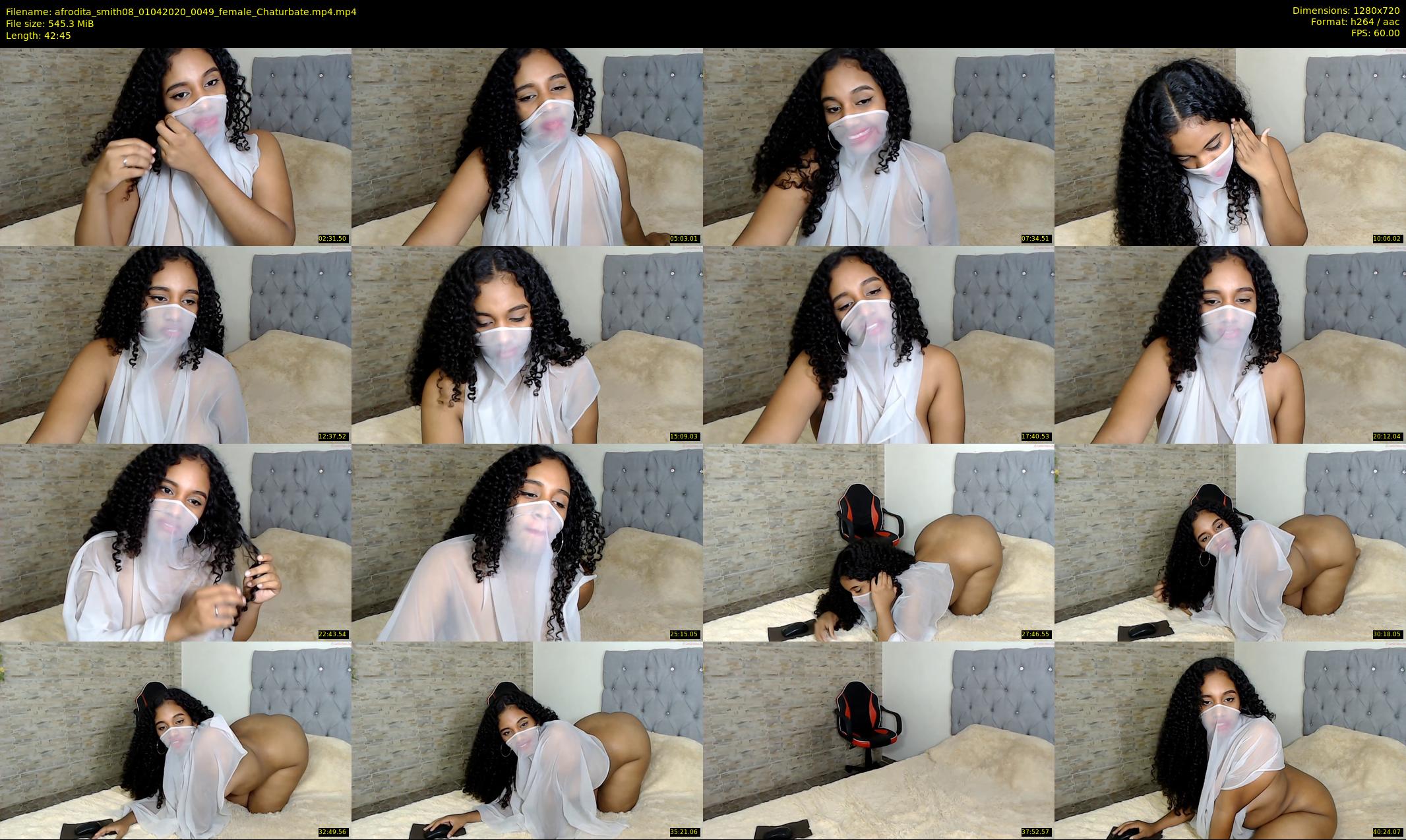 afrodita_smith08 — 43 minute Chaturbate female cam show recording, 720p, Apr 1, 2020
