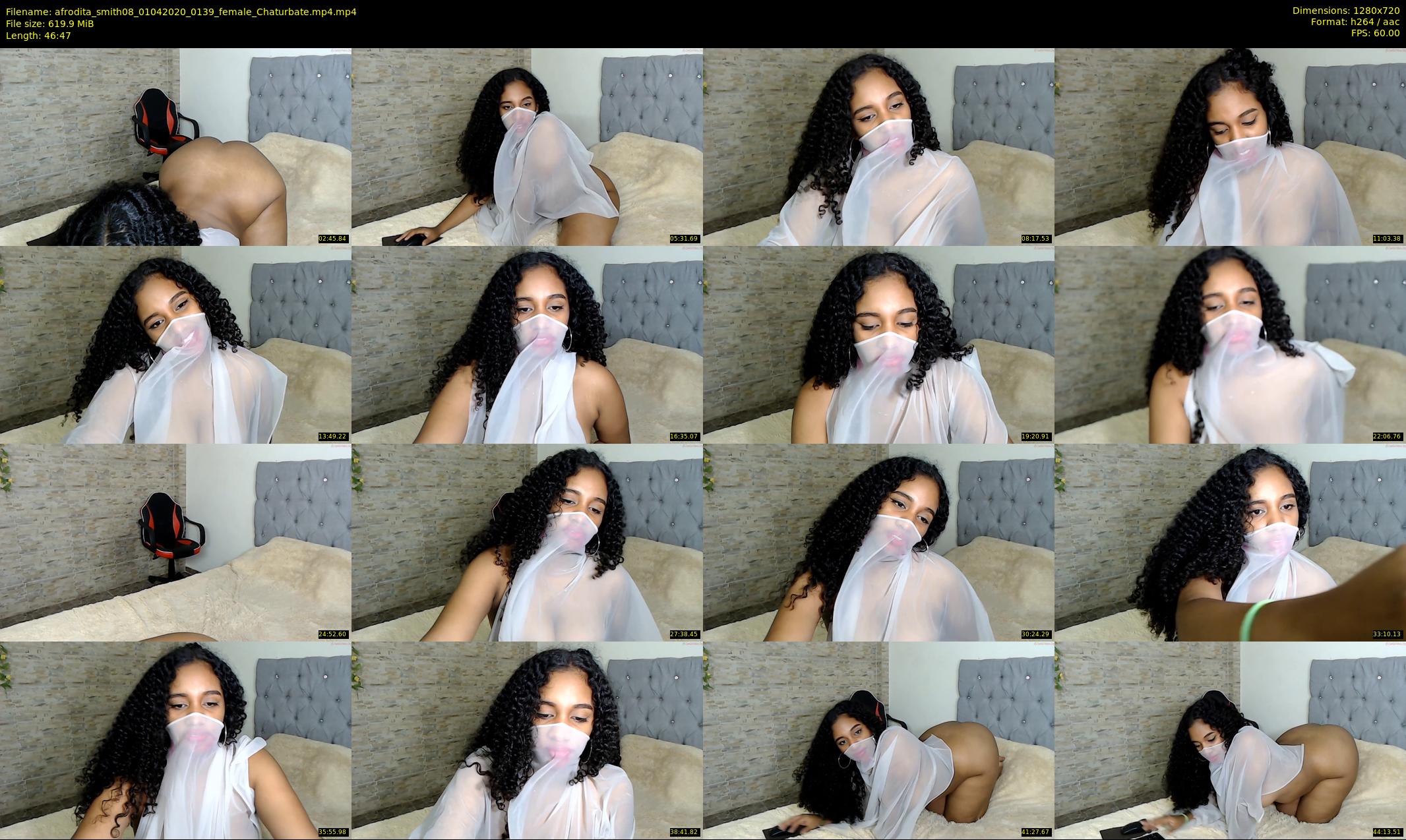 afrodita_smith08 — 47 minute Chaturbate female cam show recording, 720p, Apr 1, 2020
