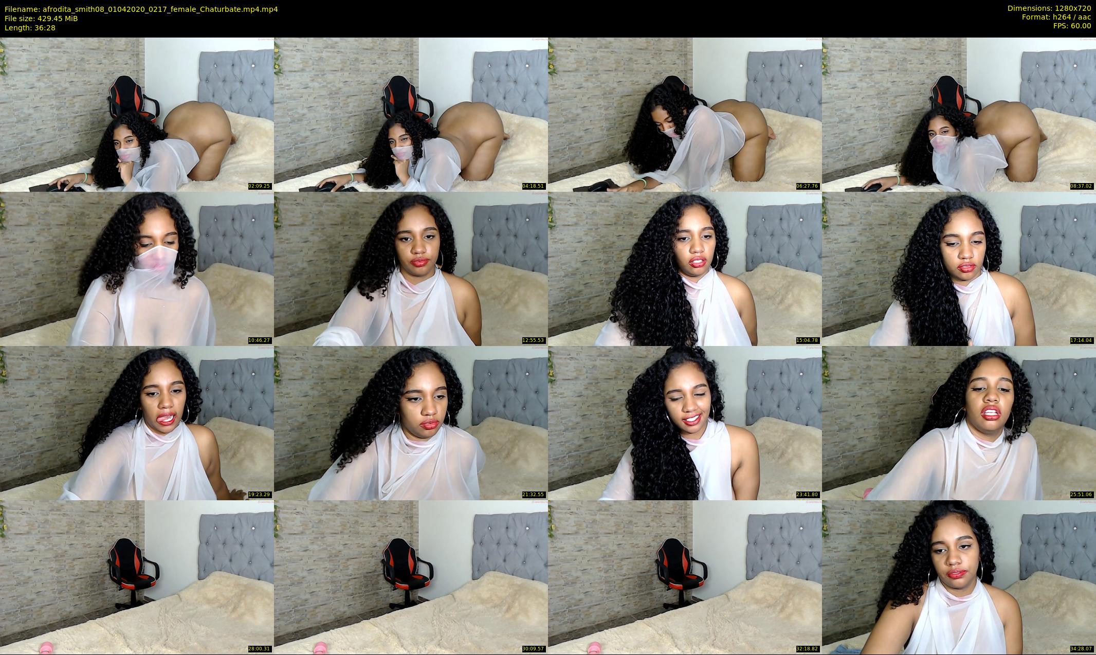afrodita_smith08 — 37 minute Chaturbate female cam show recording, 720p, Apr 1, 2020