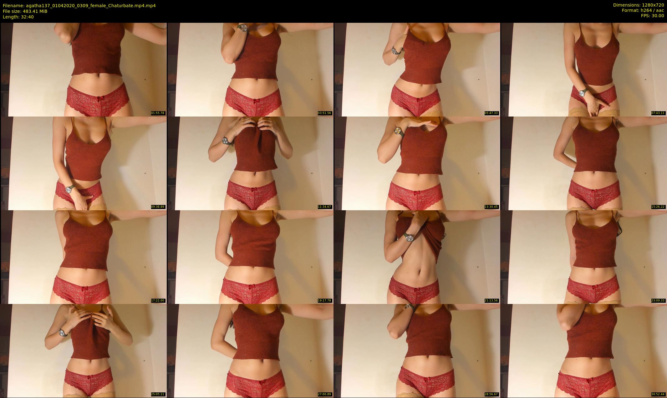 agatha137 — 33 minute Chaturbate female cam show recording, 720p, Apr 1, 2020