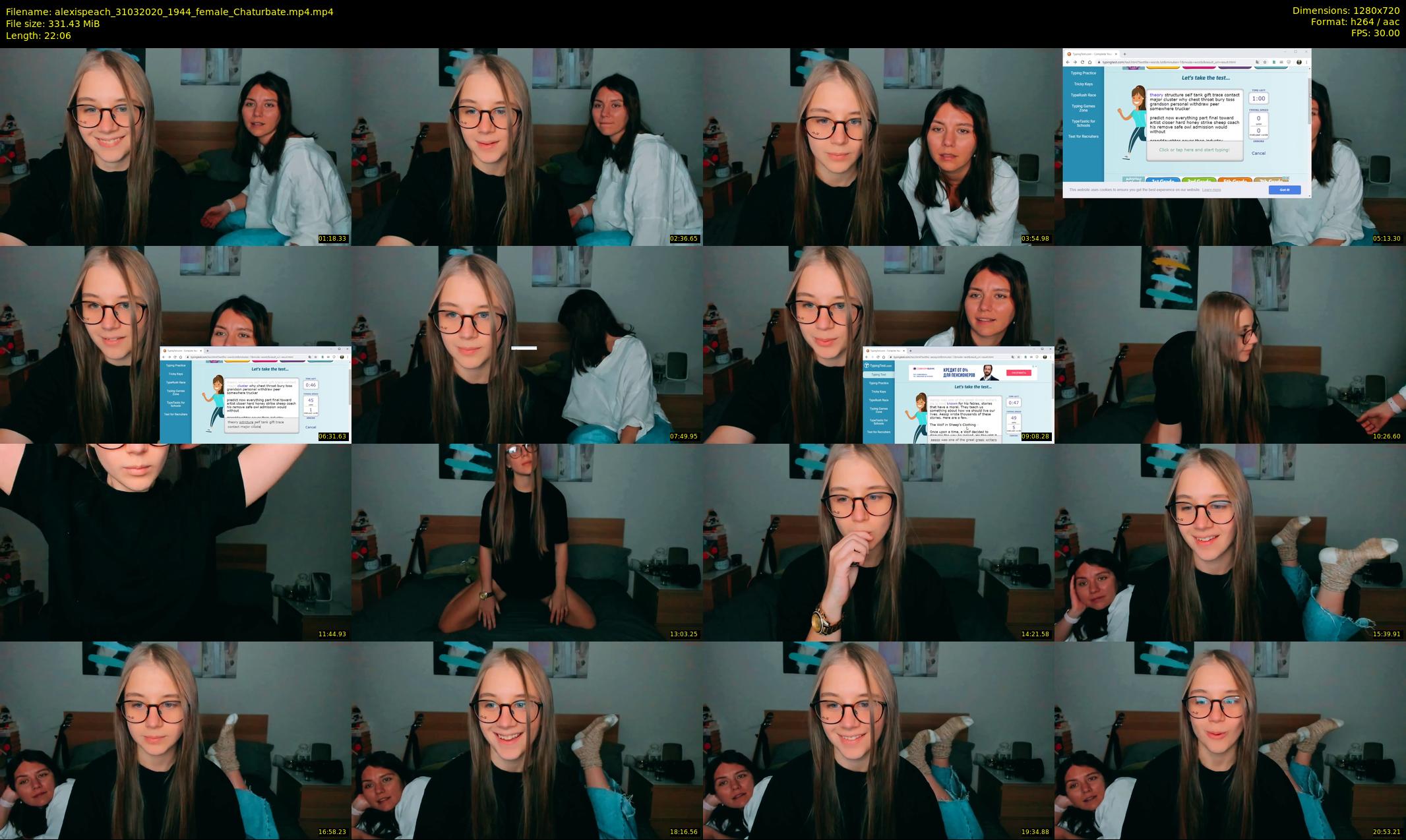 alexispeach — 23 minute Chaturbate female cam show recording, 720p, Mar 31, 2020