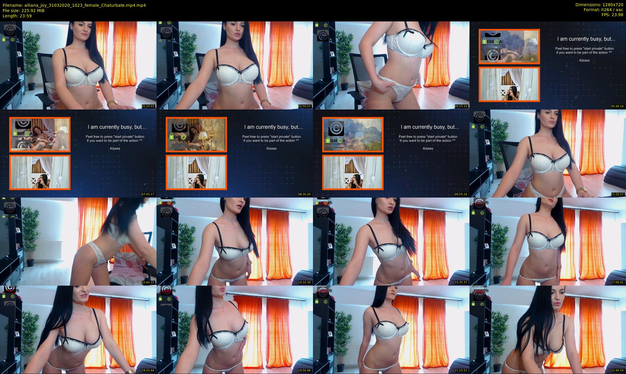 alliana_joy — 24 minute Chaturbate female cam show recording, 720p, Mar 31, 2020