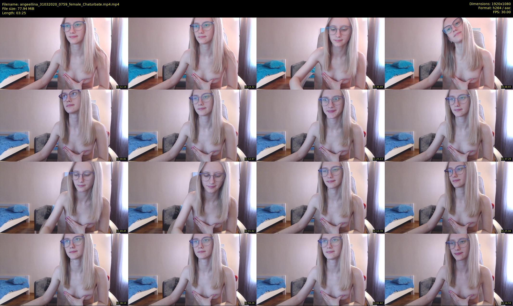 angeellina — 4 minute Chaturbate female cam show recording, 1080p, Mar 31, 2020
