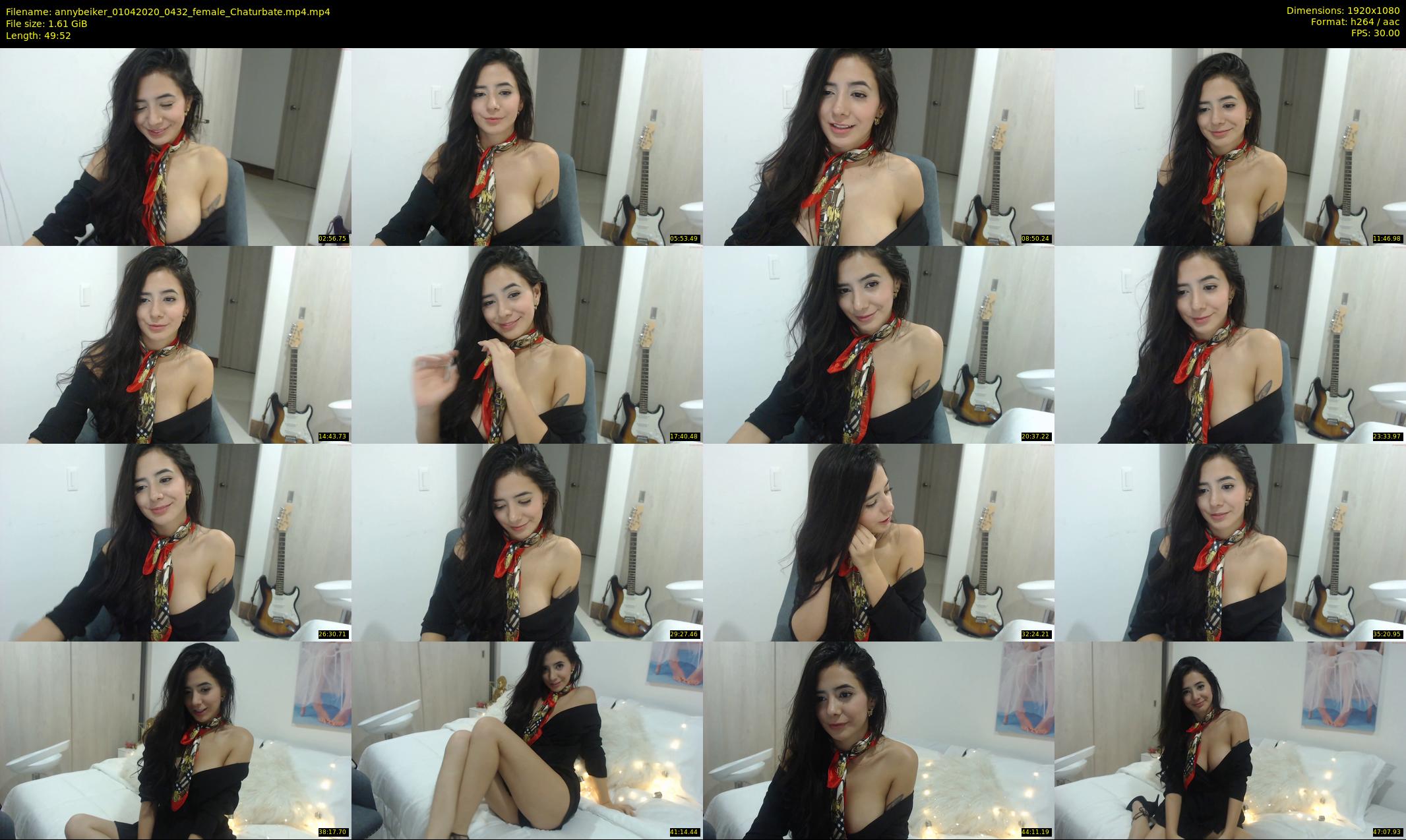 annybeiker — 50 minute Chaturbate female cam show recording, 1080p, Apr 1, 2020