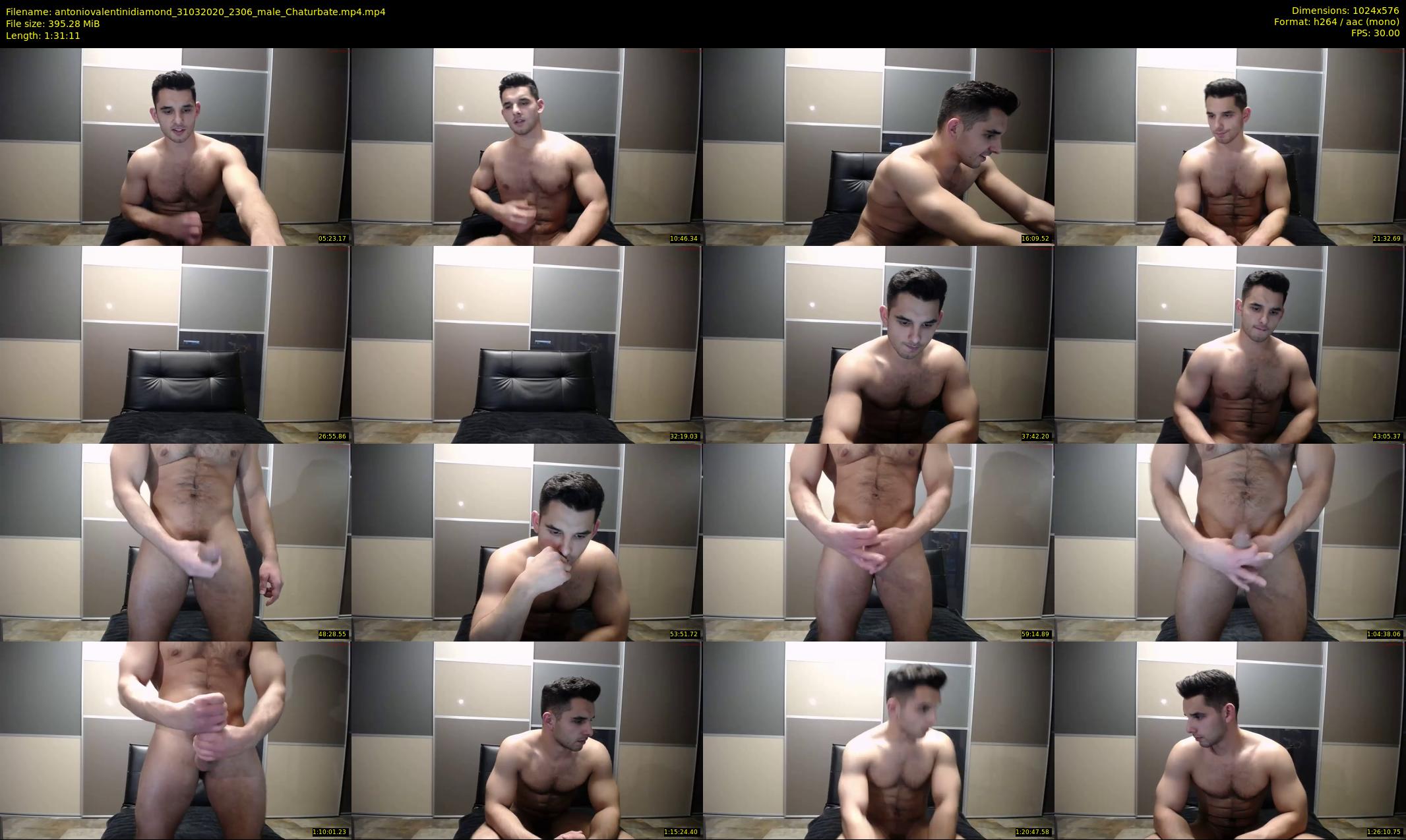 antoniovalentinidiamond — 92 minute Chaturbate male cam show recording, 480p, Mar 31, 2020
