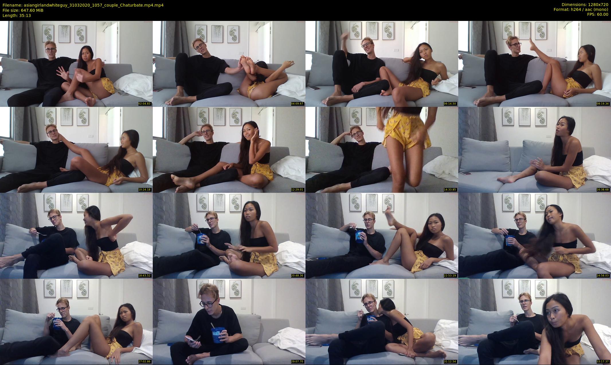 asiangirlandwhiteguy — 36 minute Chaturbate couple cam show recording, 720p, Mar 31, 2020