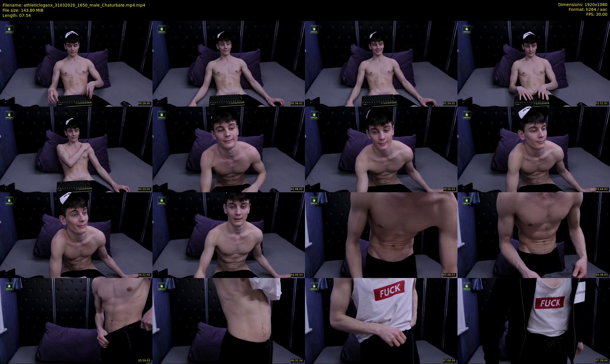 athleticloganx — 8 minute Chaturbate male cam show recording, 1080p, Mar 31, 2020
