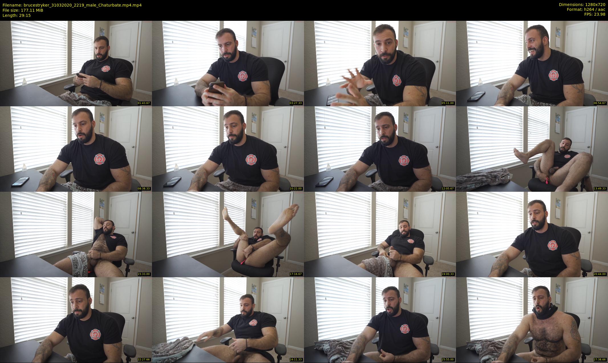 brucestryker — 30 minute Chaturbate male cam show recording, 720p, Mar 31, 2020