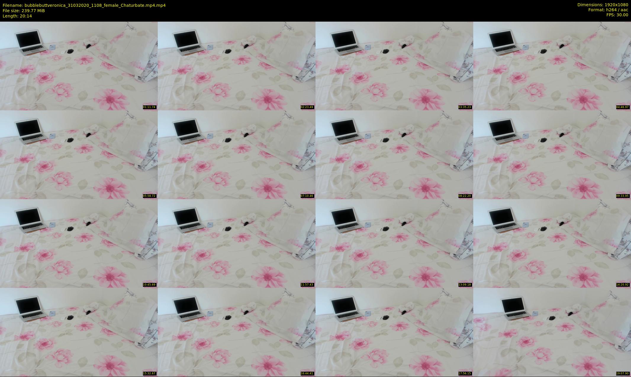 bubblebuttveronica — 21 minute Chaturbate female cam show recording, 1080p, Mar 31, 2020