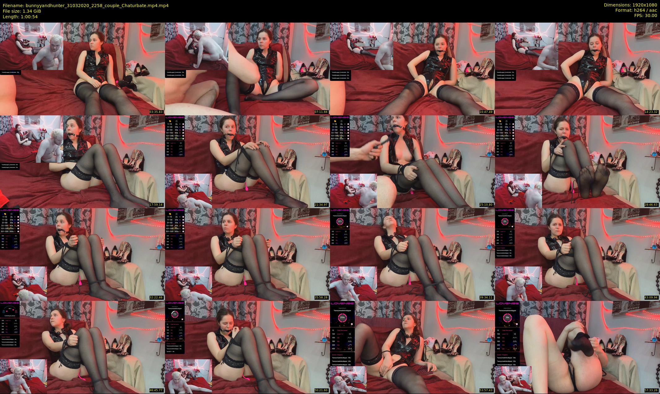 bunnyyandhunter — 61 minute Chaturbate couple cam show recording, 1080p, Mar 31, 2020