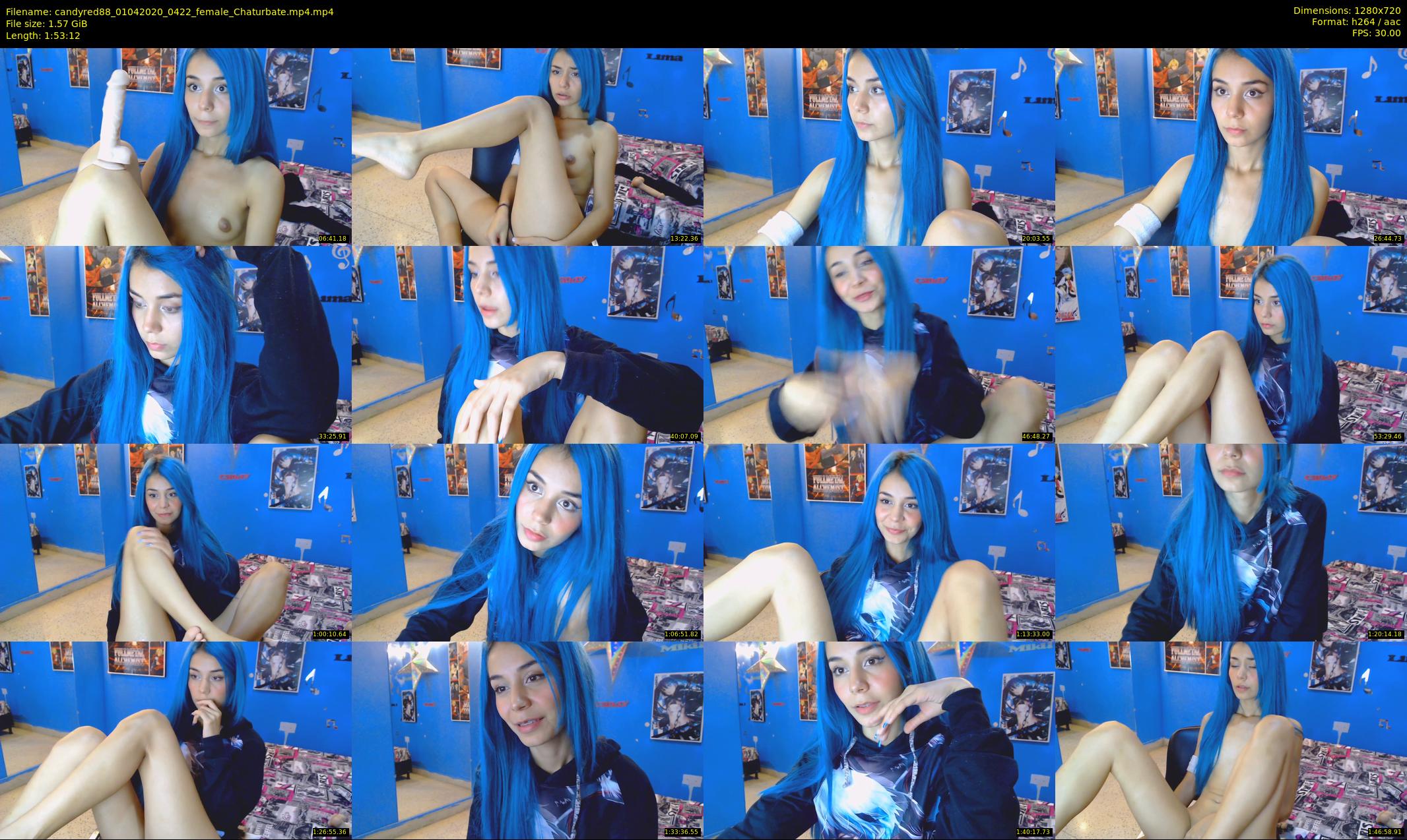 candyred88 — 114 minute Chaturbate female cam show recording, 720p, Apr 1, 2020